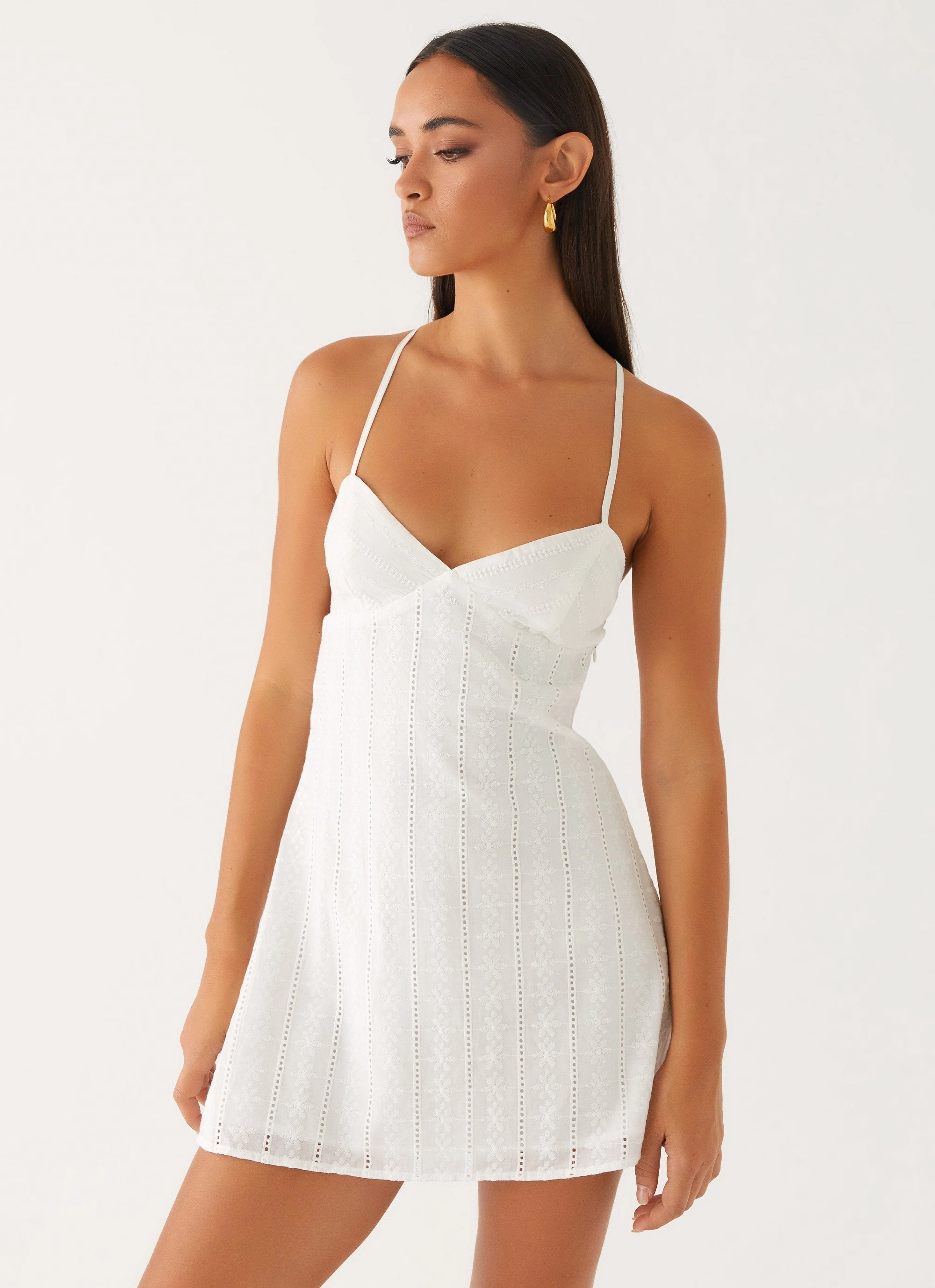 Inara Mini Dress - Ivory Lounge Style