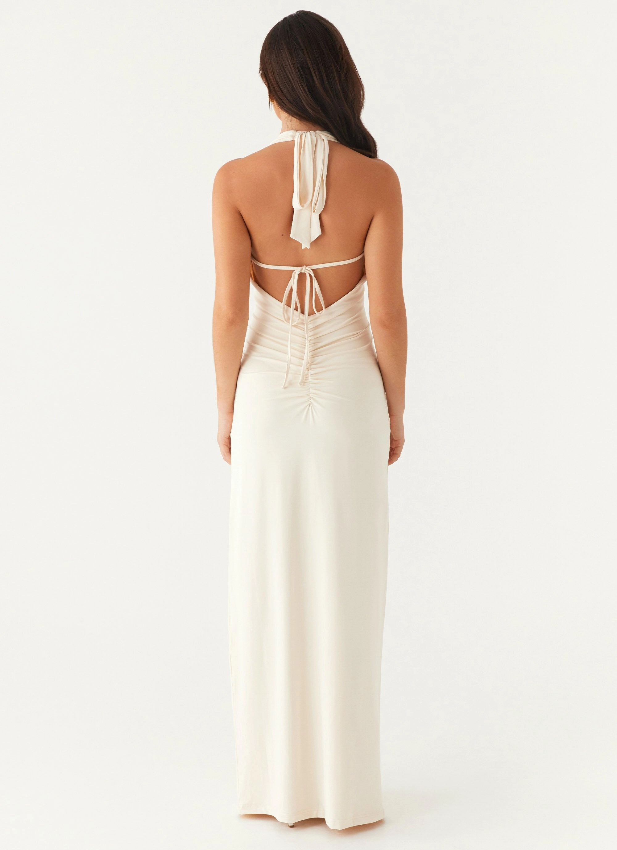Dominica Maxi Dress - Ivory TearResistantFabric