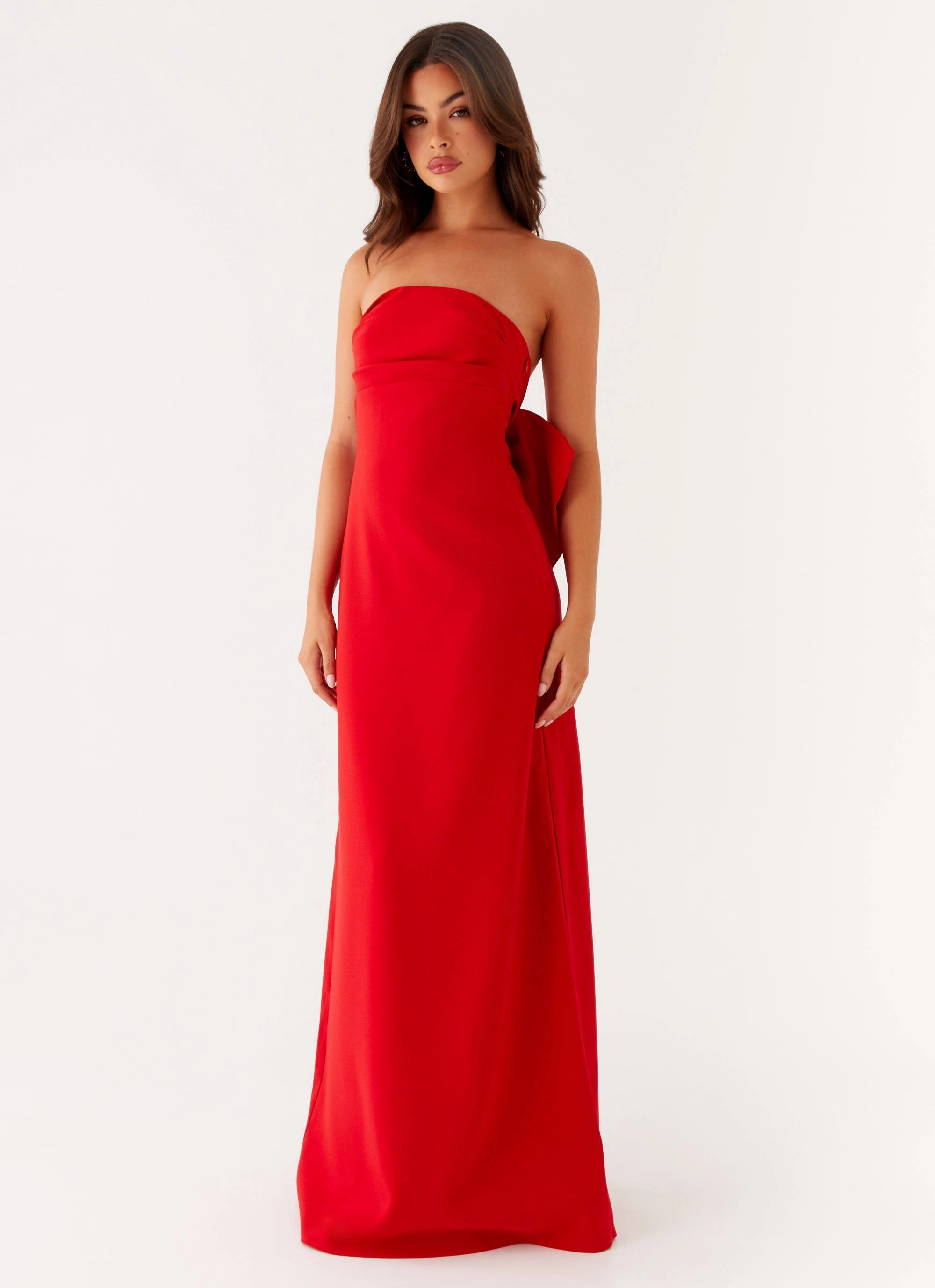 Casual Fit Meredith Maxi Dress - Red