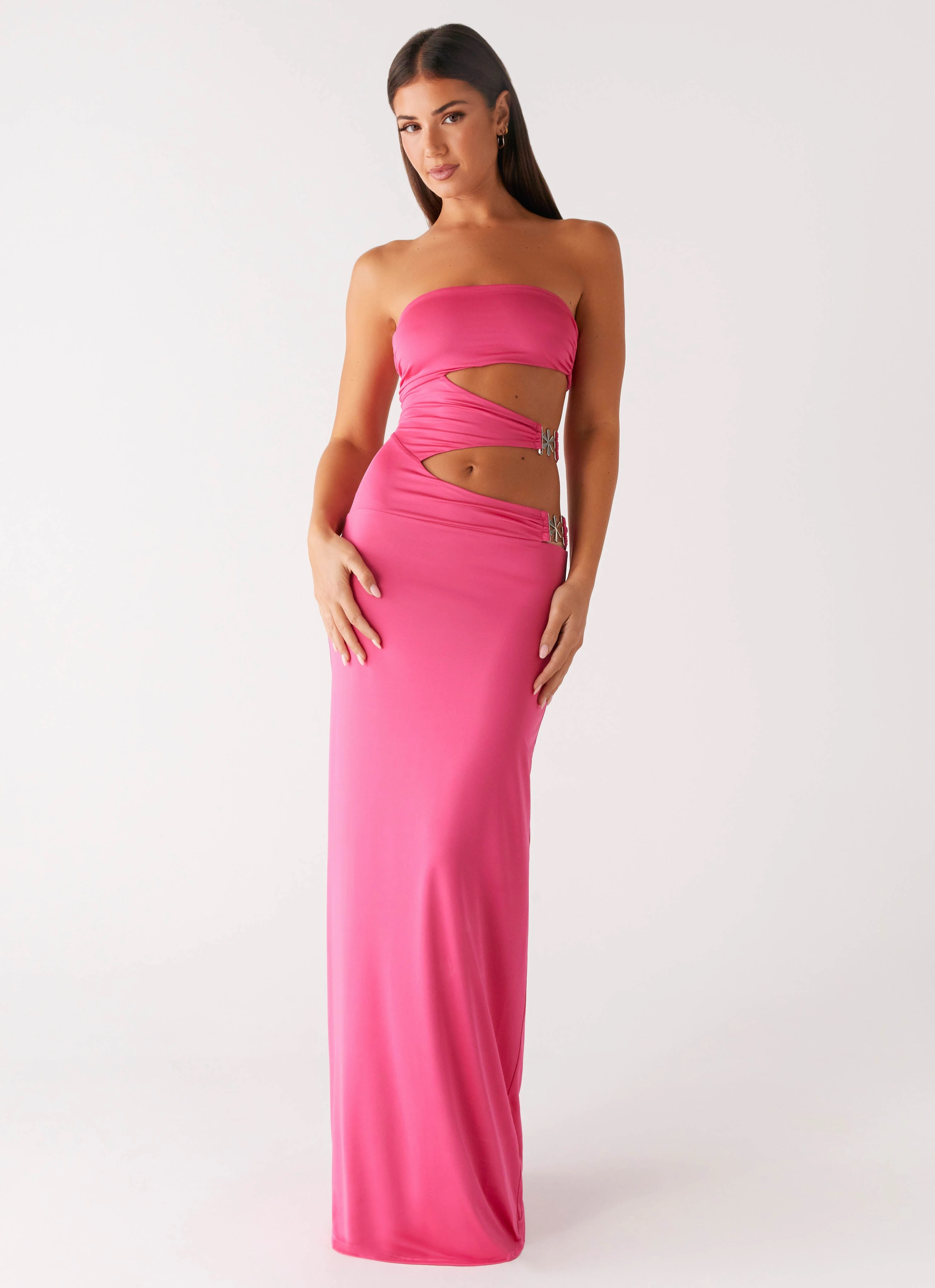 Mix-And-Match Neutral Form Montego Maxi Dress - Pink