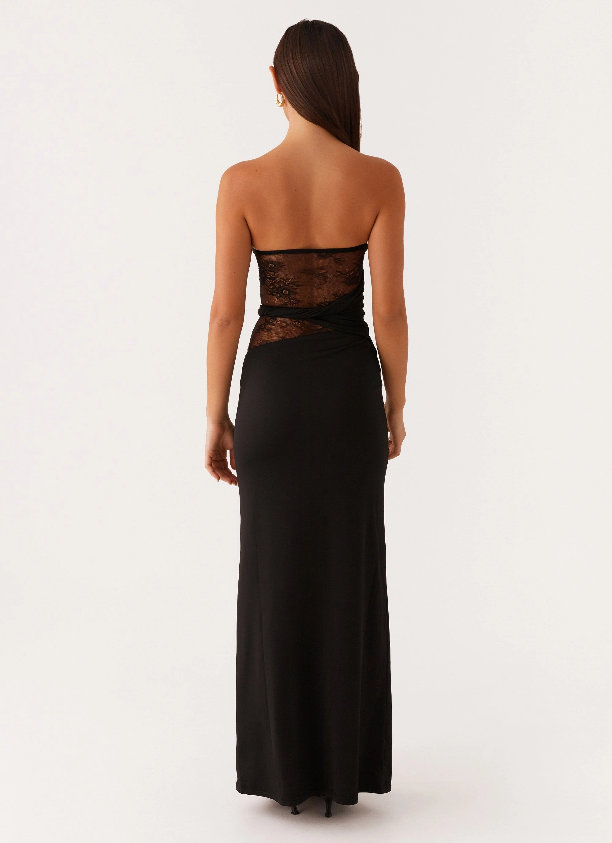 Silky Form Karma Strapless Maxi Dress - Black