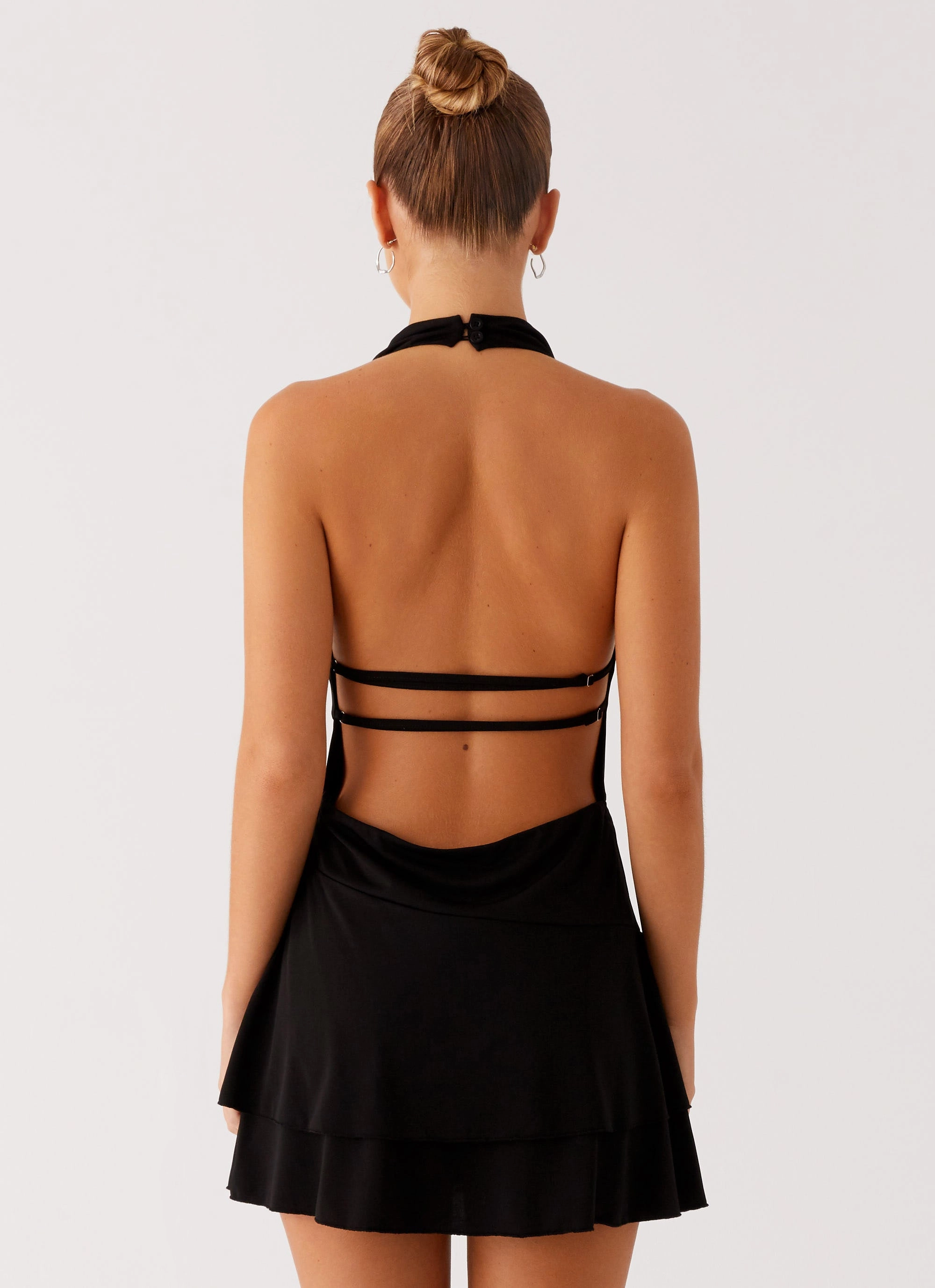 Feel Good Mini Dress - Black Premium Material Day Glow