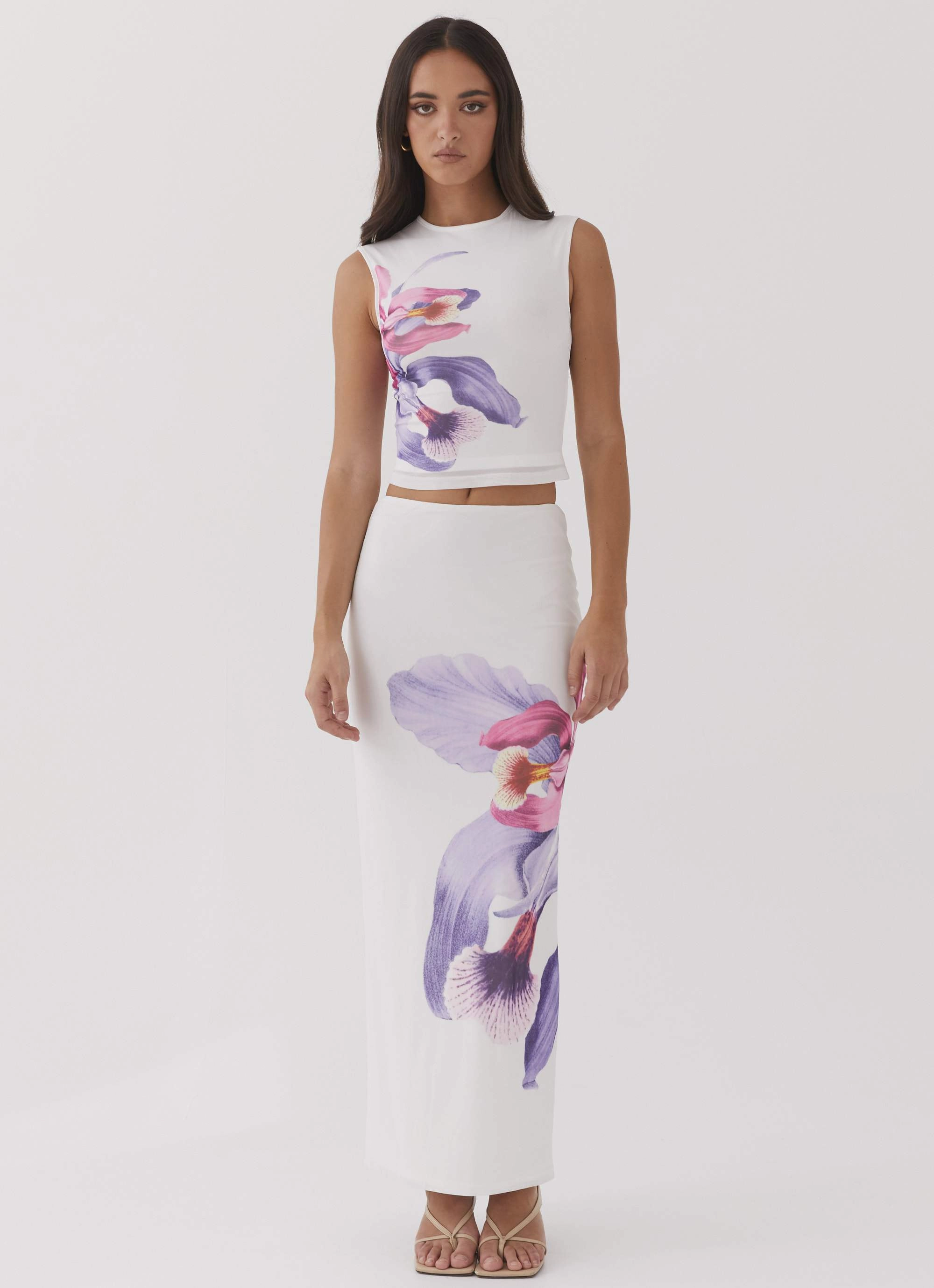 Style Layering Waiting For Dawn Mesh Maxi Skirt - White