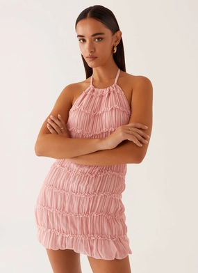 Cocktail Ready Aullie Mini Dress - Pink