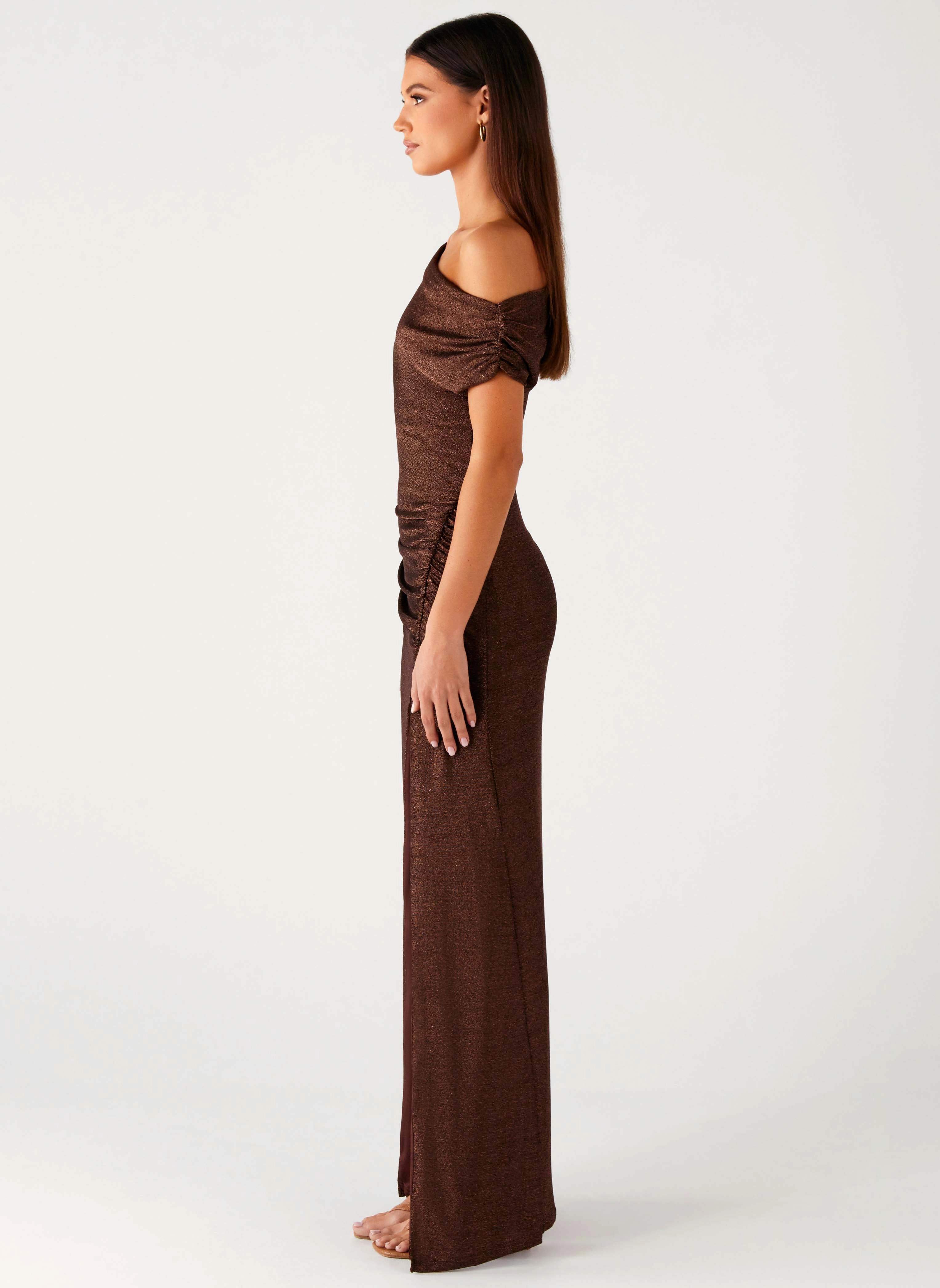 Chic Energy Harvest Moon Maxi Dress - Chocolate
