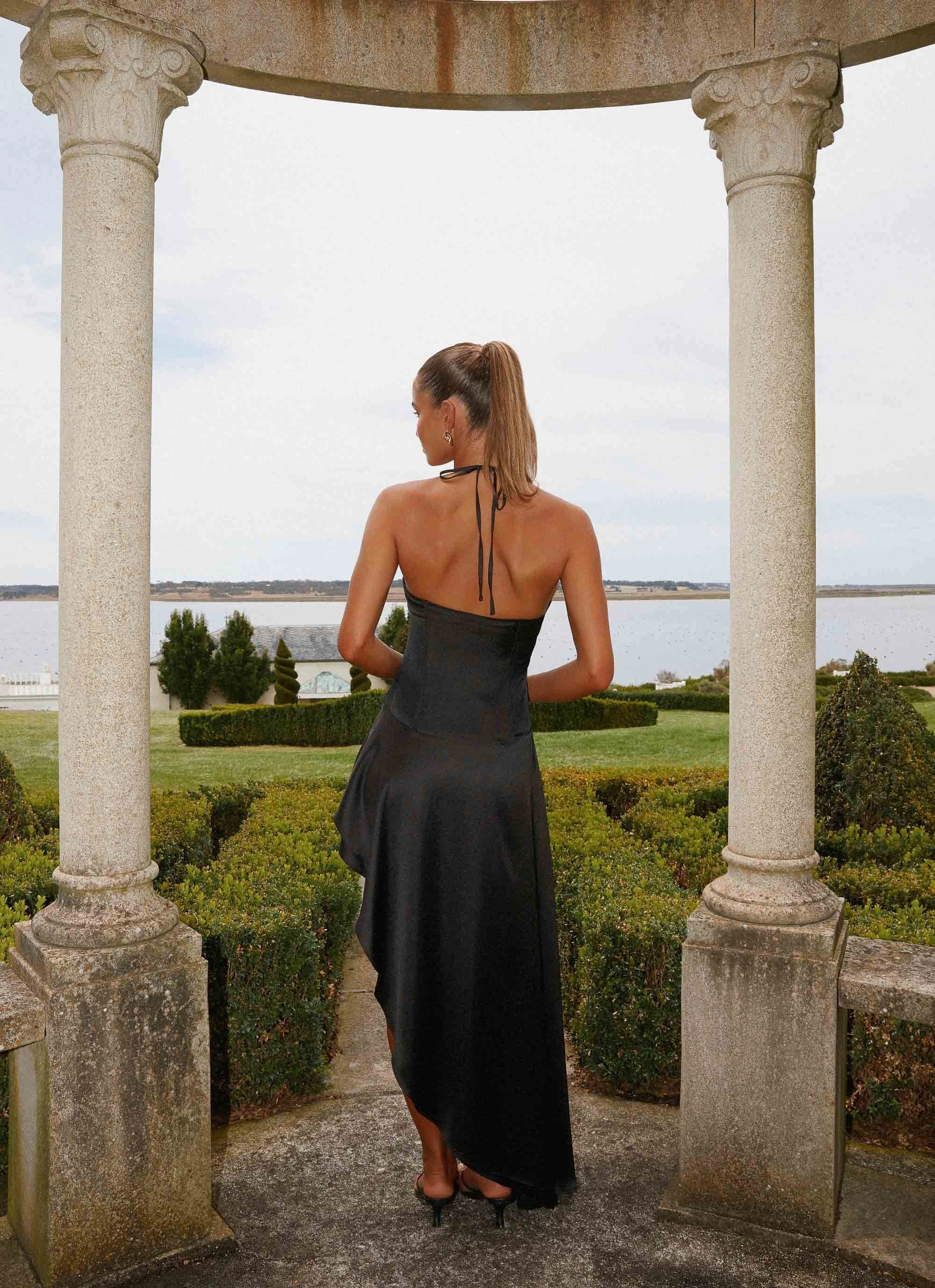 Festive Mood Always Midi Dress - Black