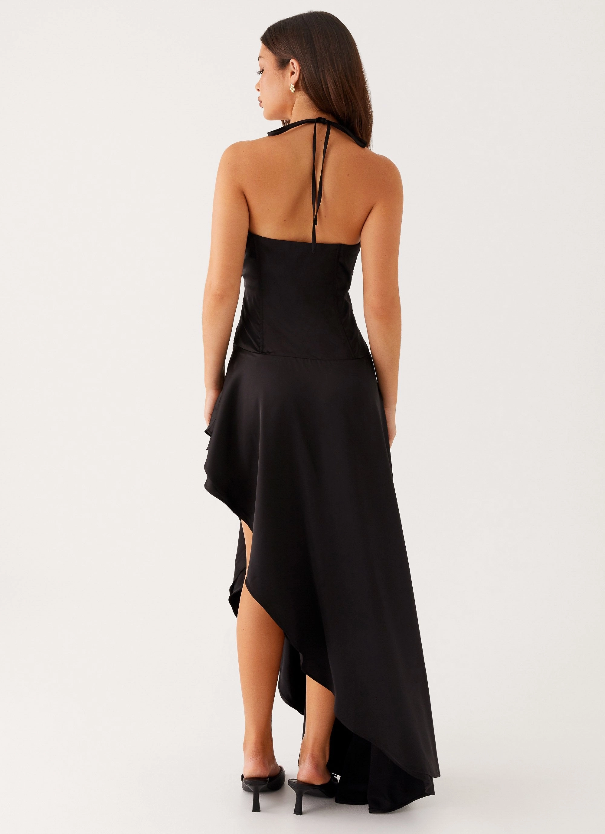 Always Midi Dress - Black Soft Cut Cut-Out-Detail