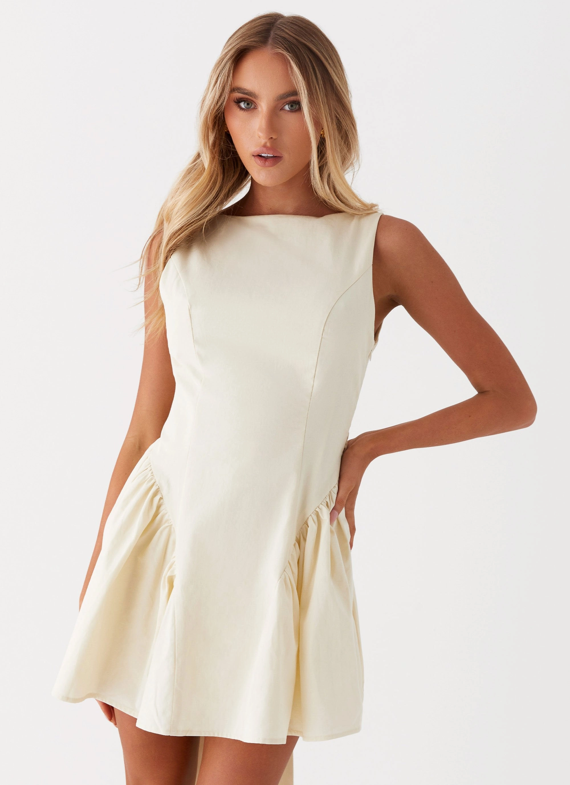 Urban Aesthetic Invited Mini Dress - Ivory