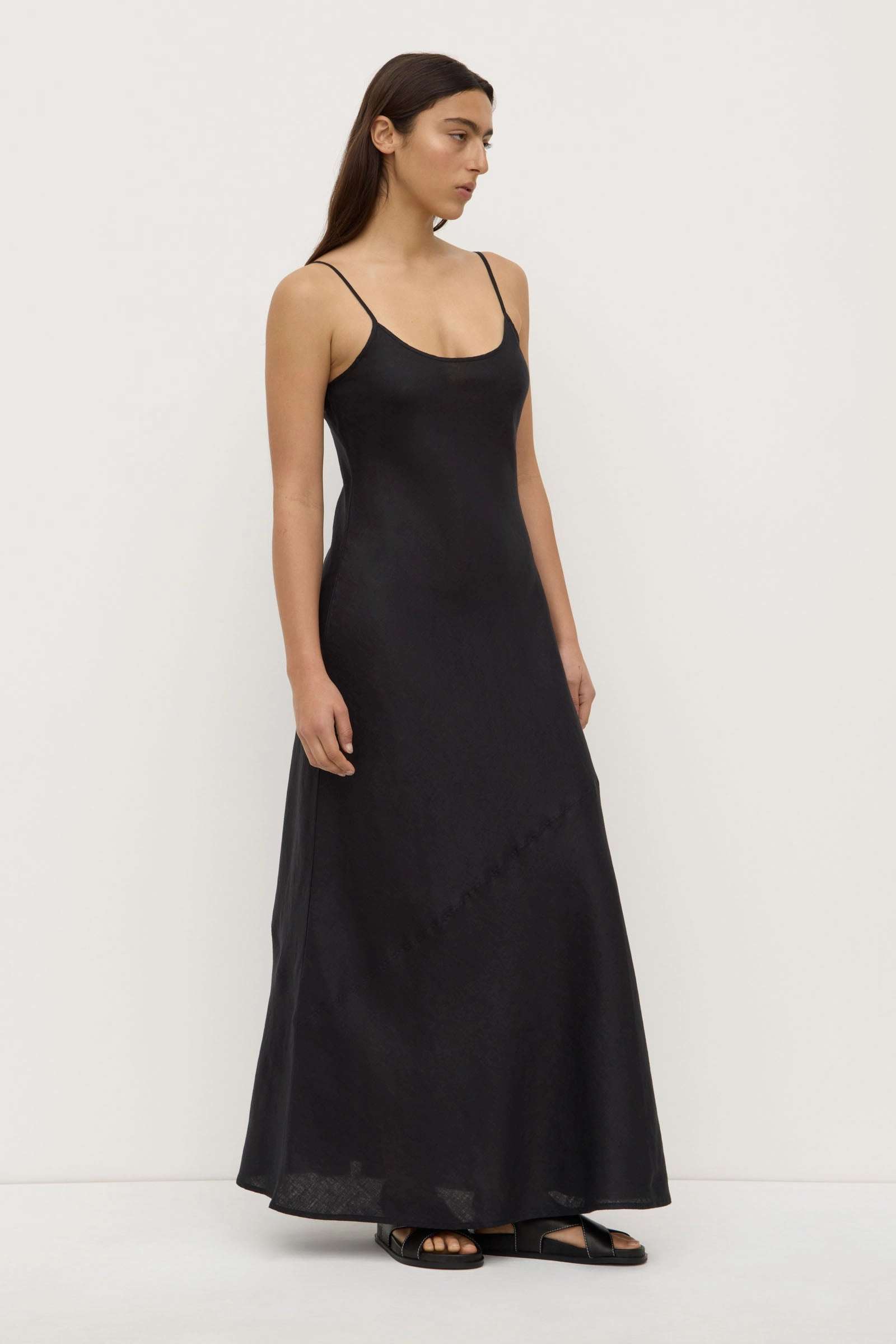 Colette Linen Slip Dress Lux Look Modern and Feminine