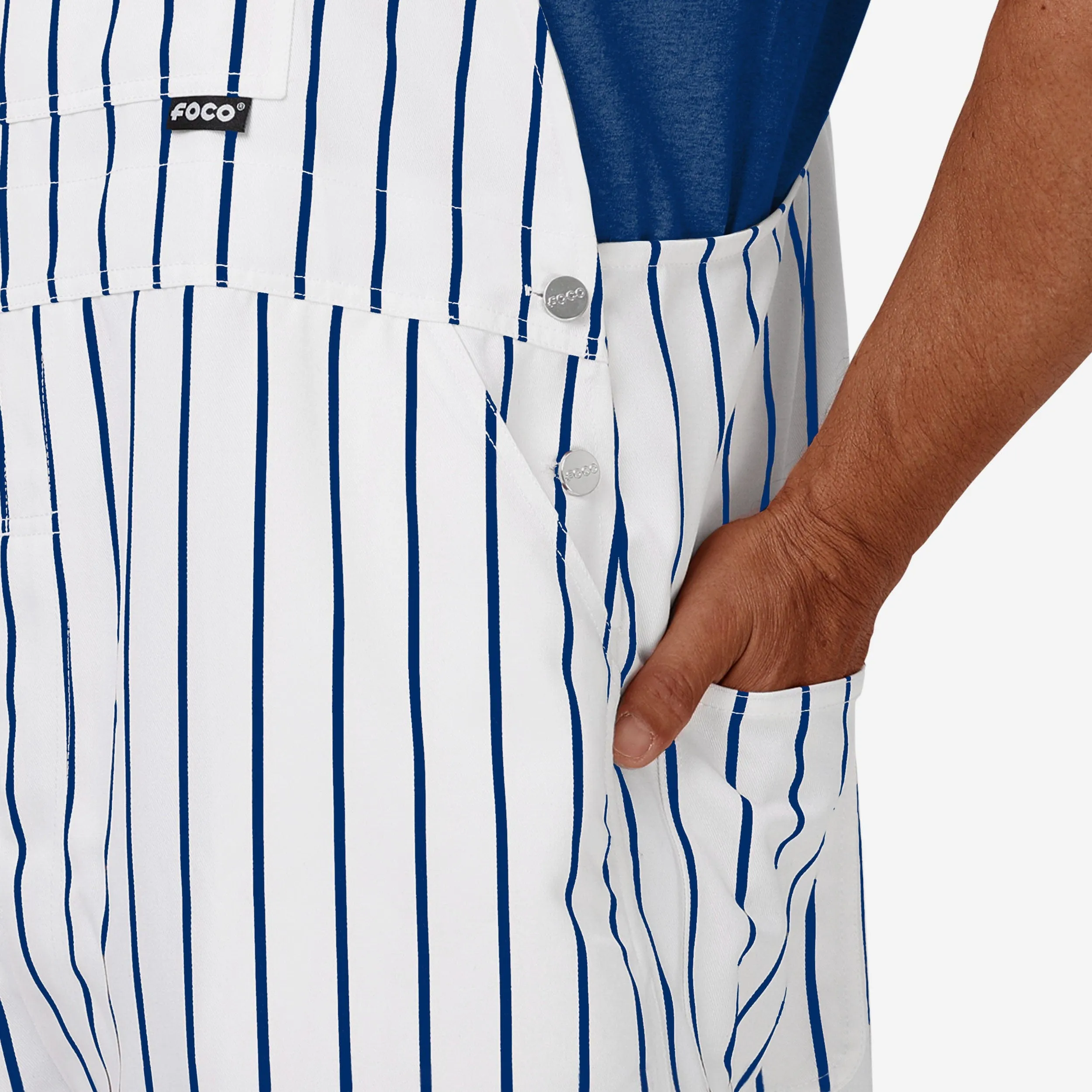 Chicago Cubs Mens Pinstripe Bib Overalls