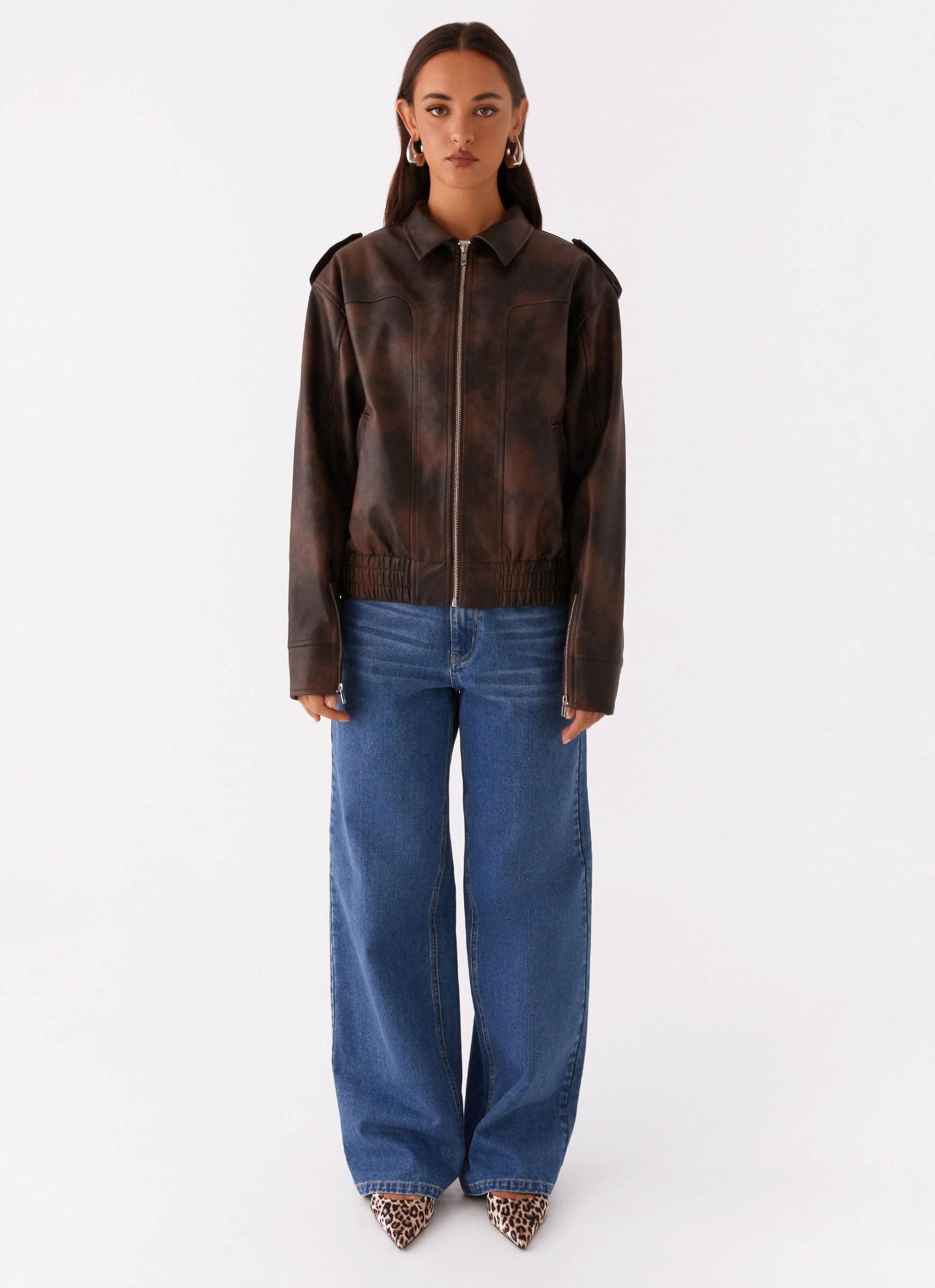 Chicago Bomber Jacket - Chocolate Cozy Comfort