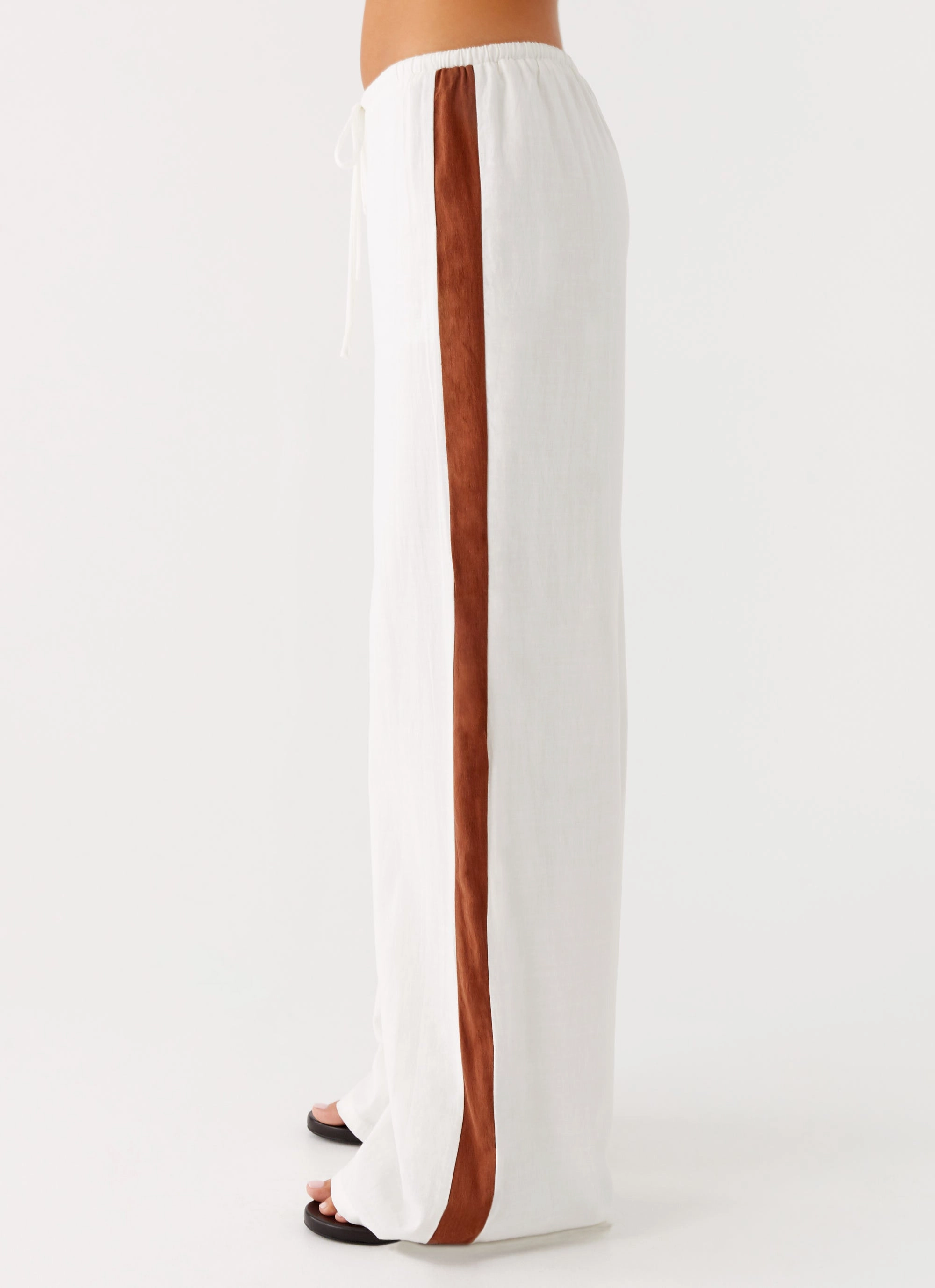 Dalida Linen Pants - Ivory ThermalRegulation