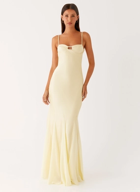 Sleeveless Chill Design Ravello Maxi Dress - Sunny Yellow