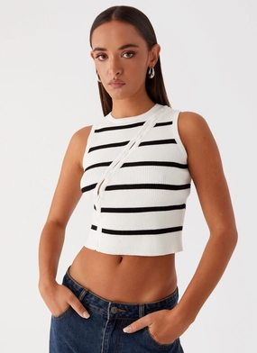 Hypoallergenic Fiber Thermal Insulation Chromatic Charm Knit Top - Ivory