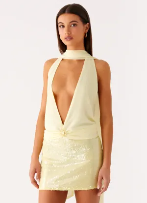 Lilo Scarf Top - Yellow LightweightLayeringSystem FadeResistant Treatment