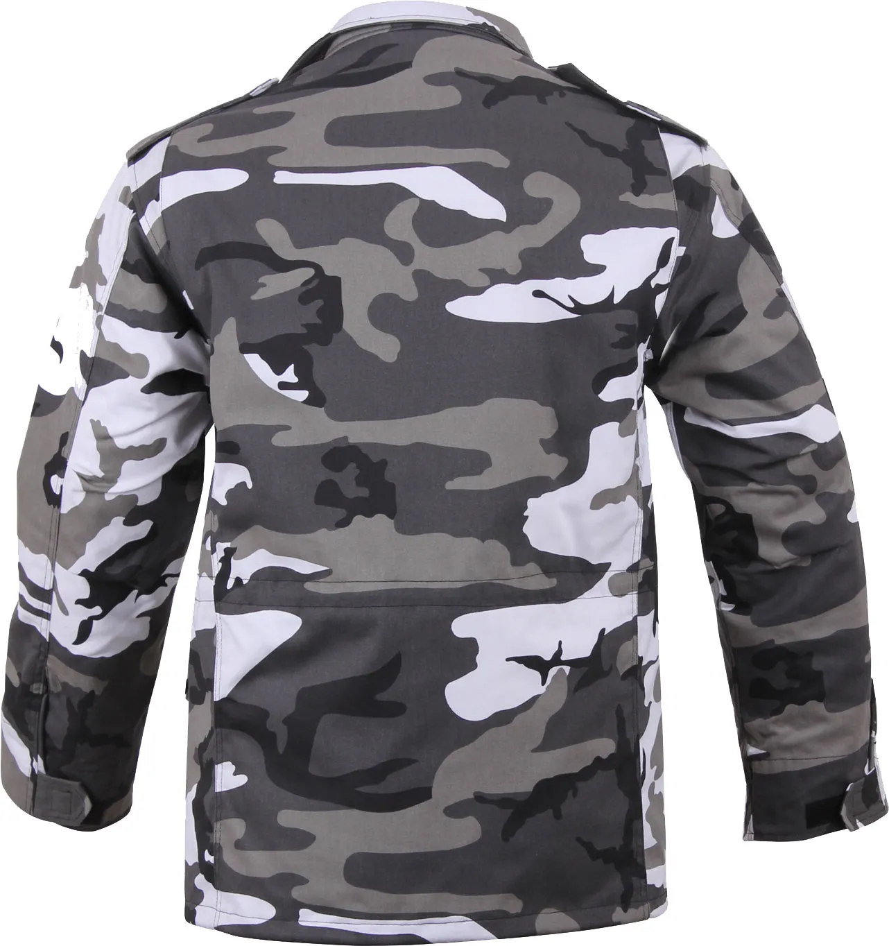 City Camouflage - Tactical M-65 Field Jacket Army Coat M1965 - Poly/Cotton with Liner