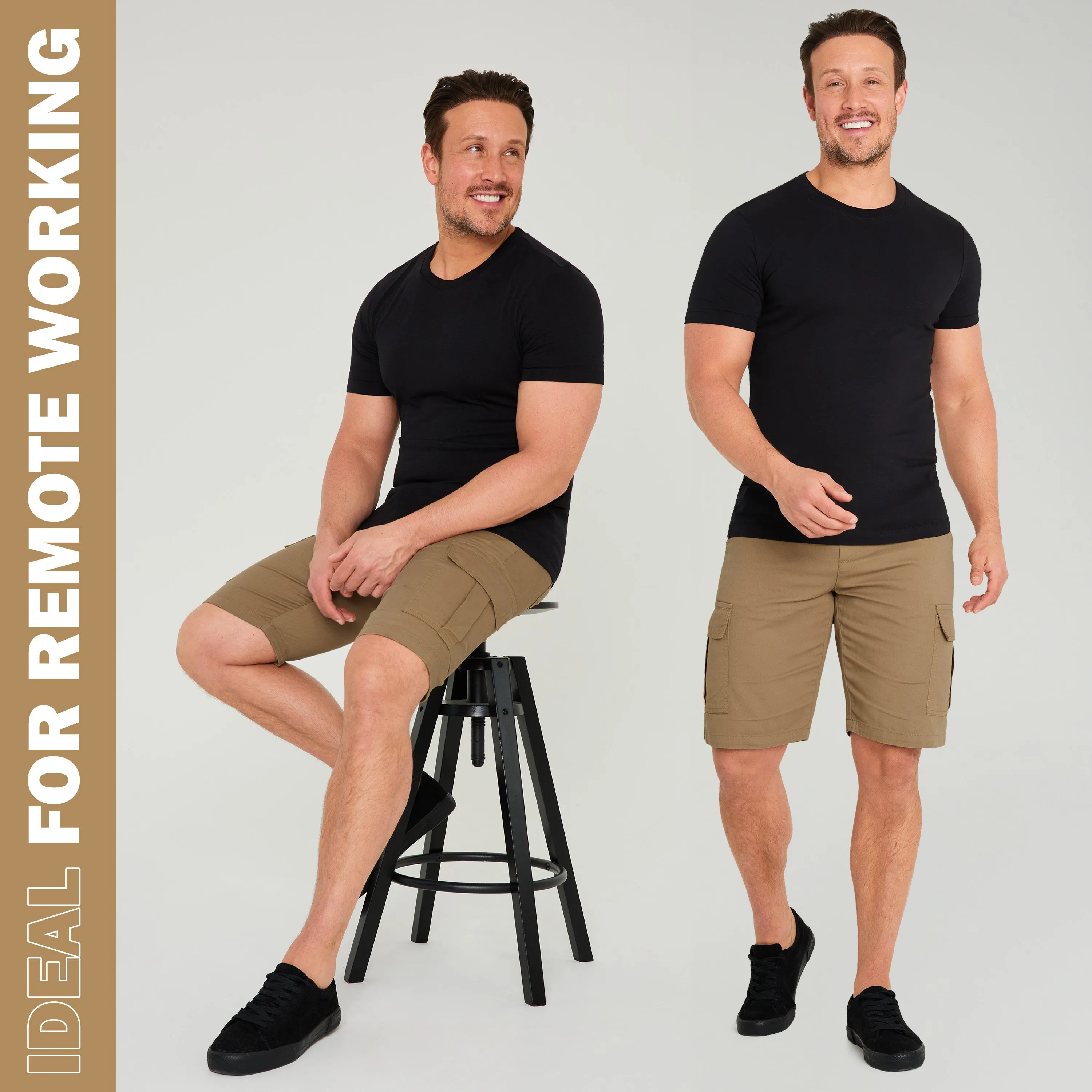 CityComfort Mens Cargo Shorts with Pockets - Summer Shorts