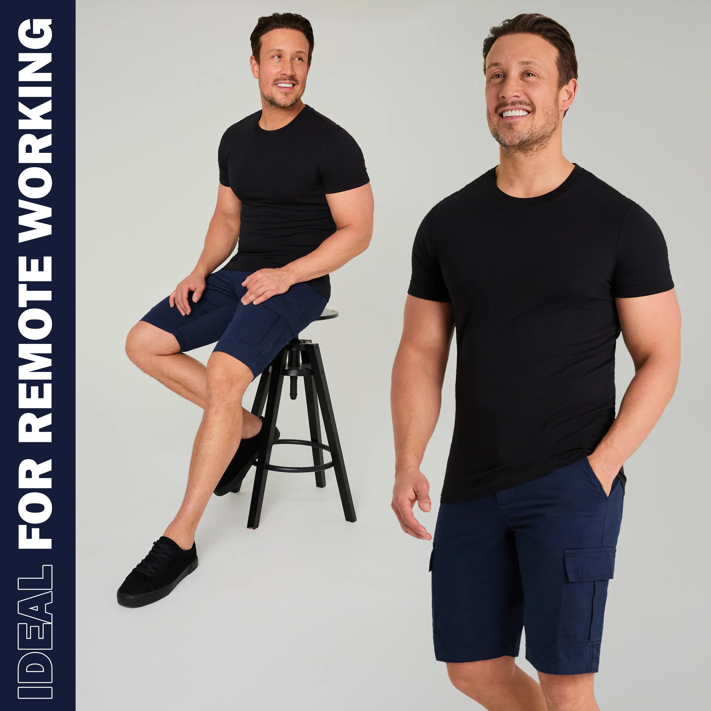 CityComfort Mens Cargo Shorts with Pockets - Summer Shorts