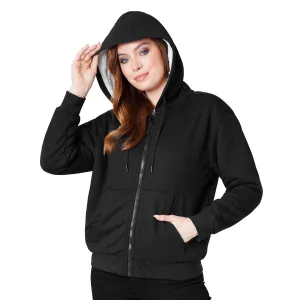 CityComfort Womens Hoodie with Fleece Lining Zip