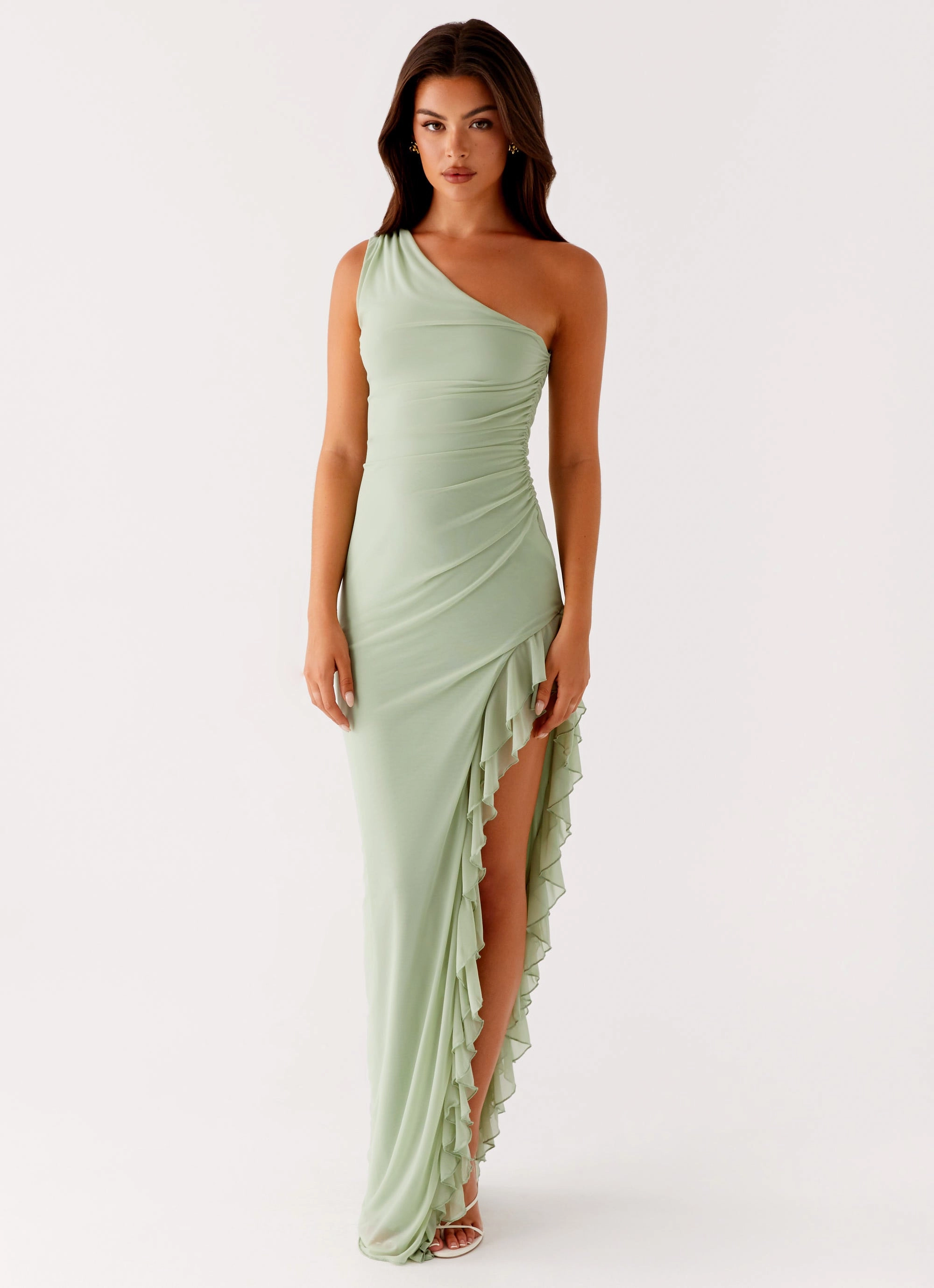 Classic Waistband Clarence Maxi Dress - Sage