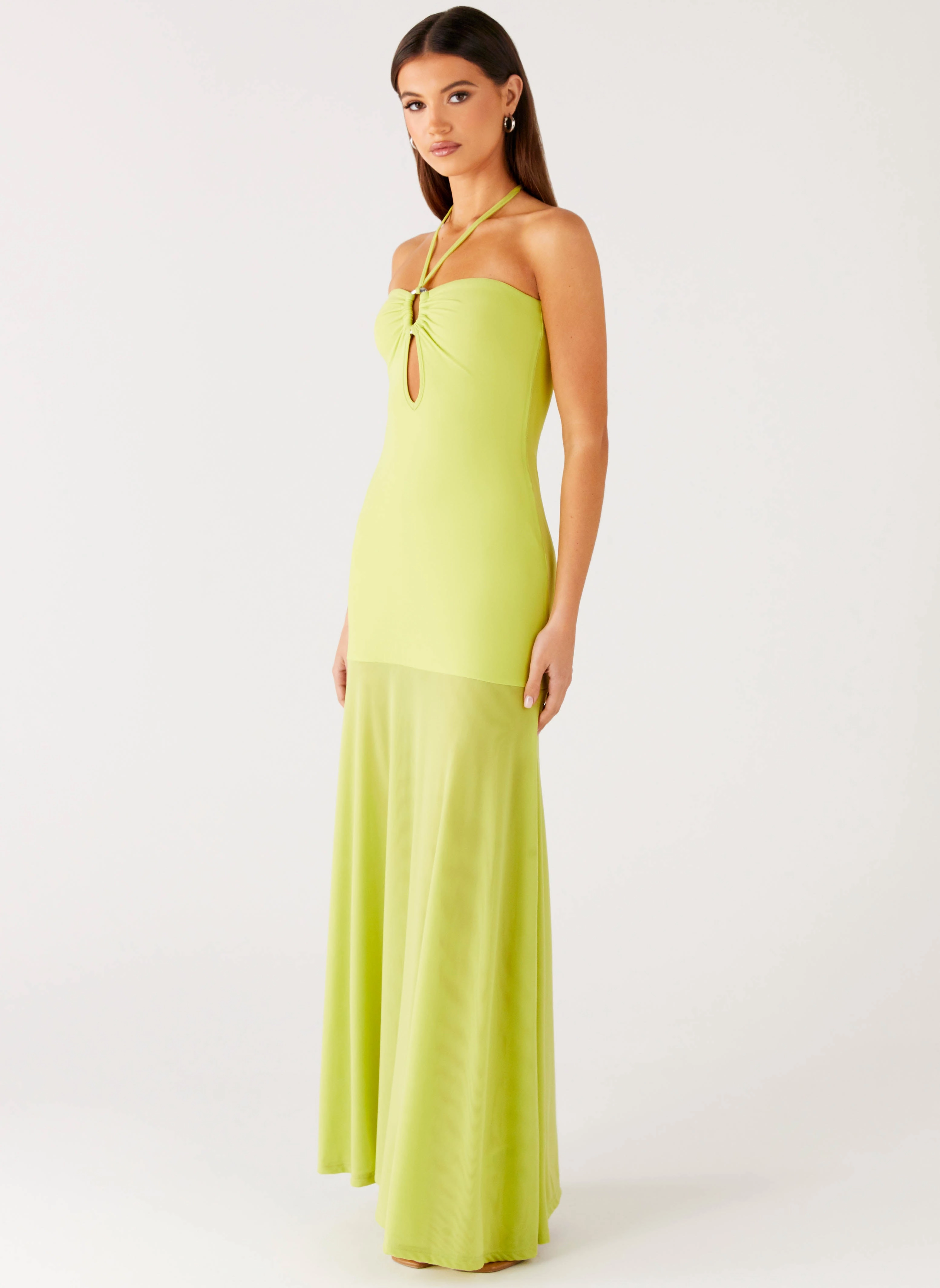 Claria Maxi Dress - Lime Natural Form