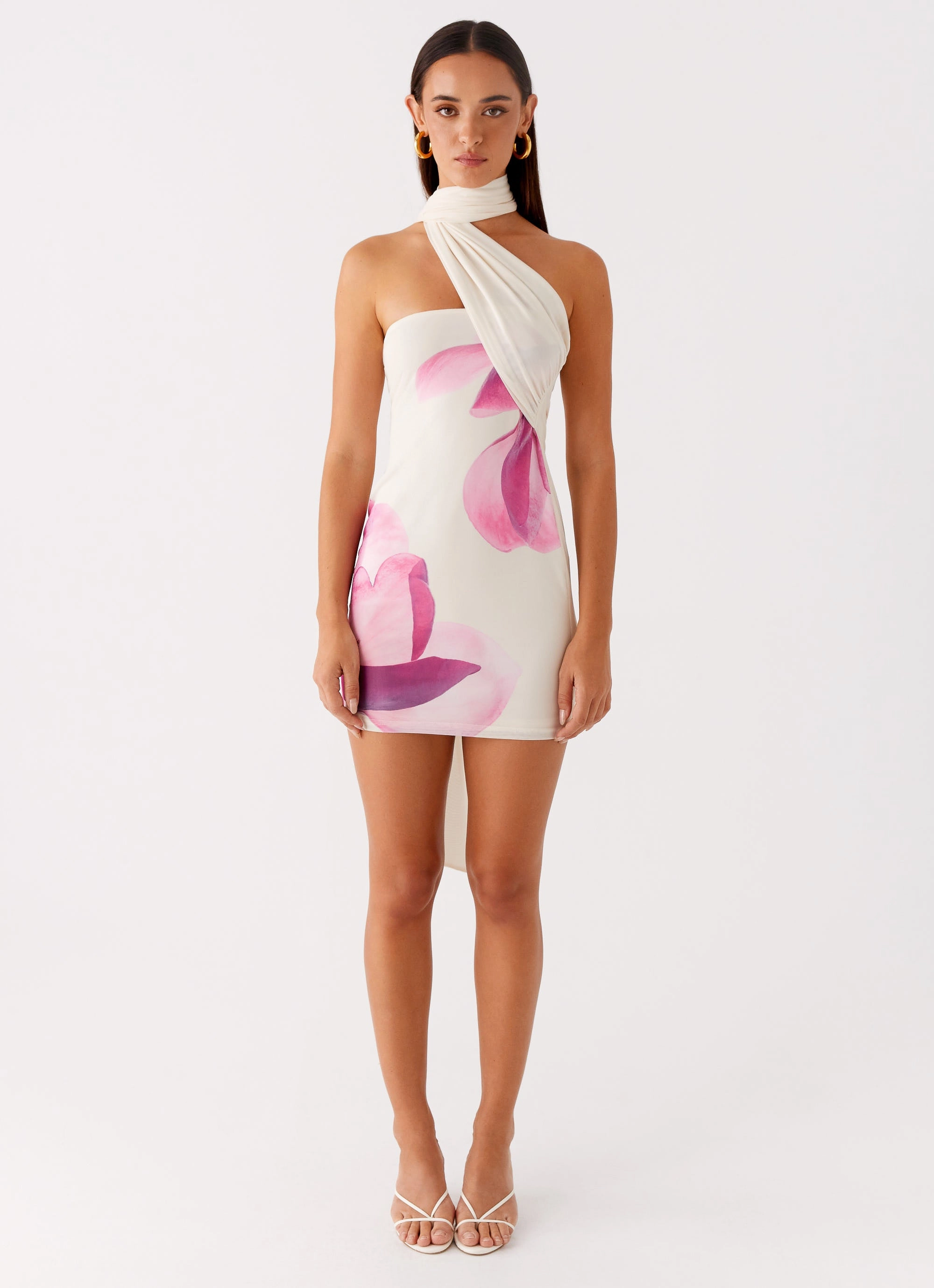 Arcadia Mini Dress - Ivory Fluid Shape