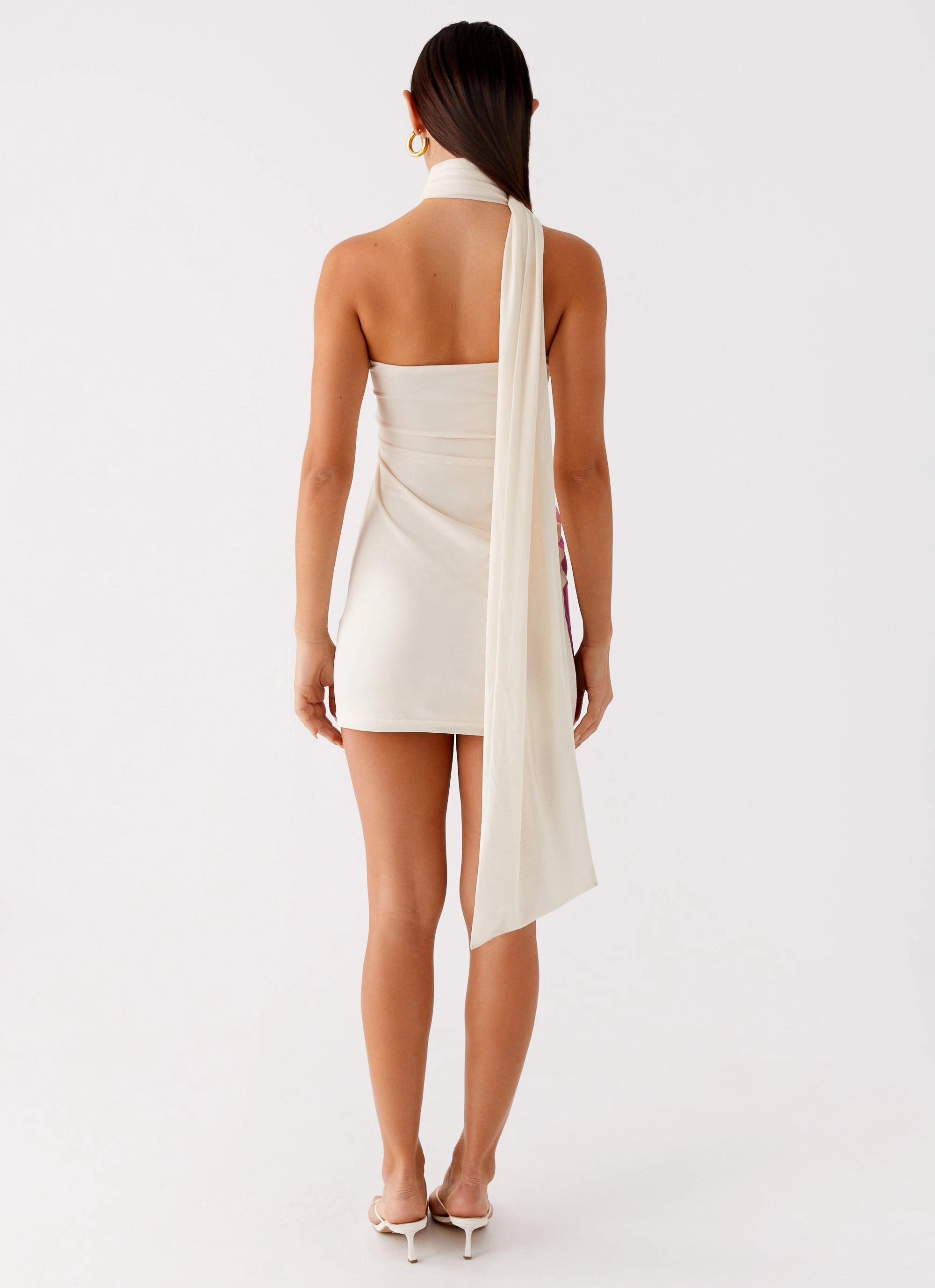 Arcadia Mini Dress - Ivory Modern Waistband