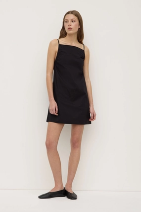 Peplum-Style Modern Layering Annie Poplin Mini Dress