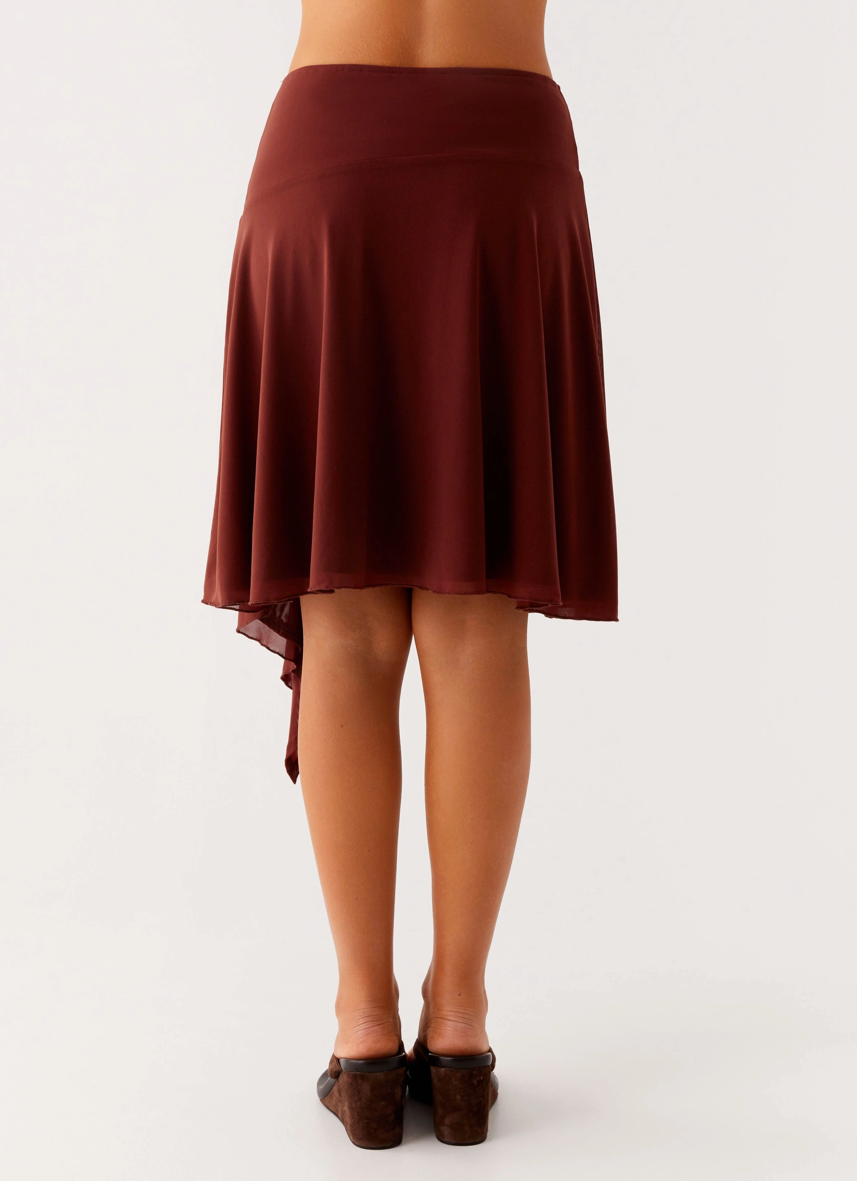 Mirage Midi Skirt - Chocolate Adaptive Fit