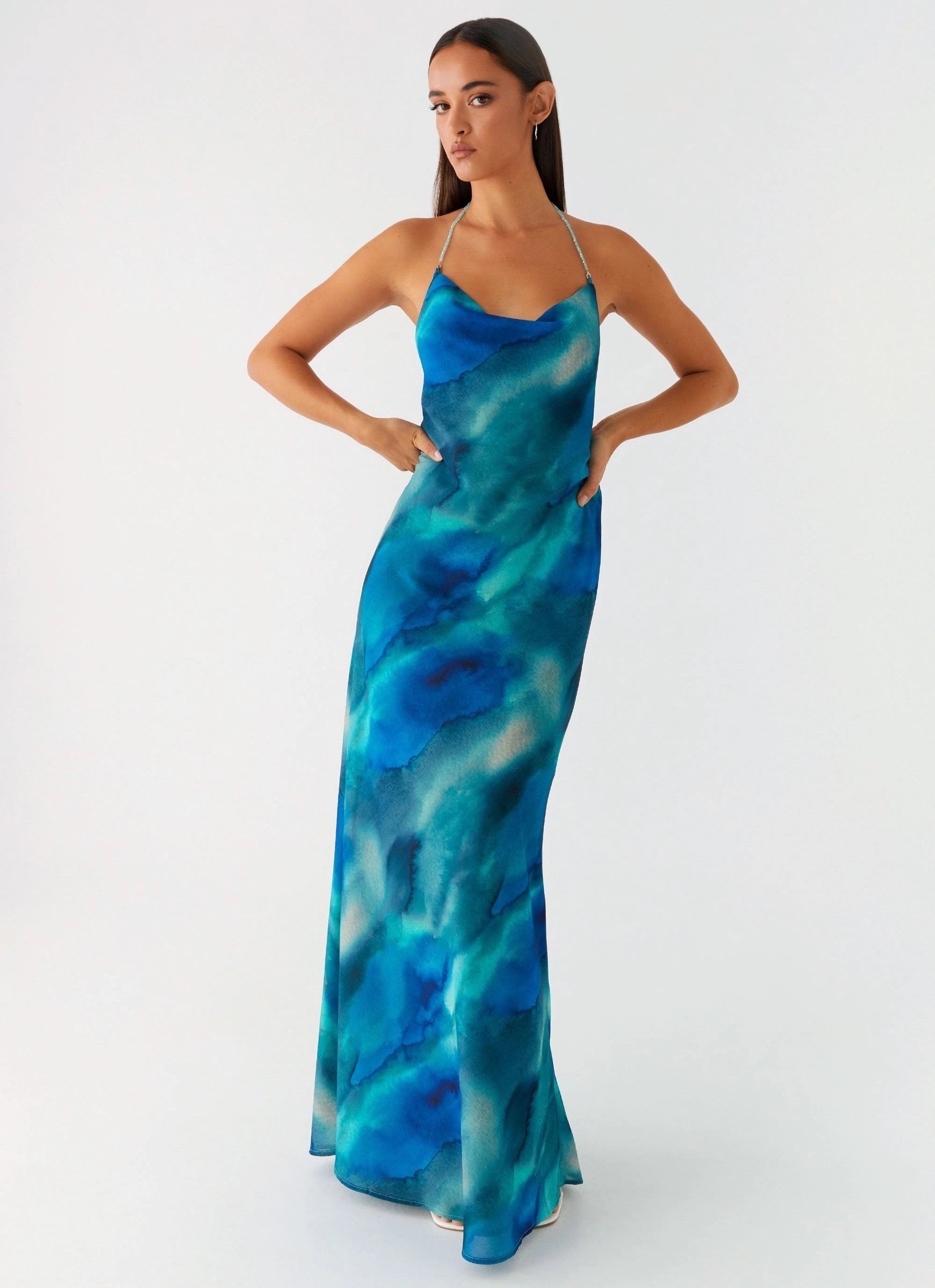 Trend Appeal Journey Maxi Dress - Blue Tie Dye
