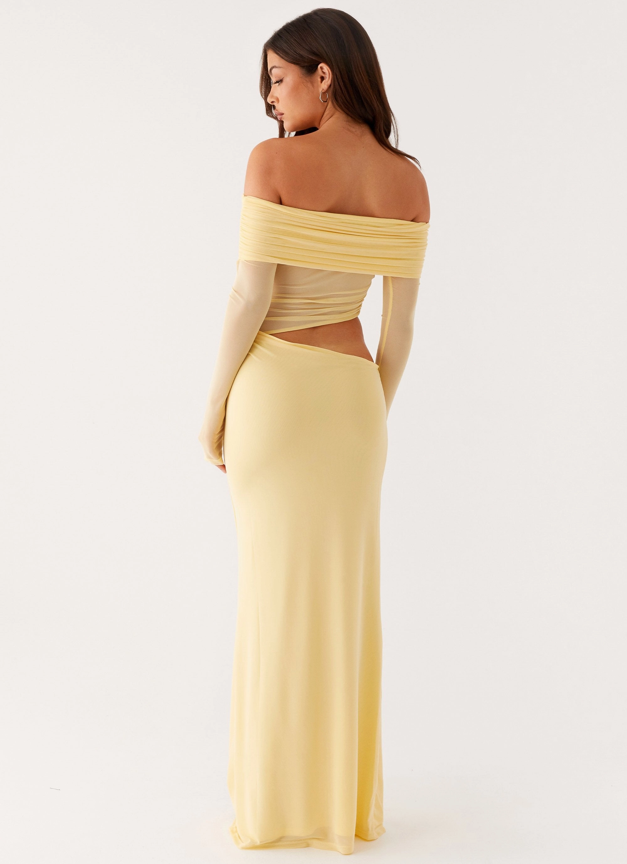 Emery Maxi Dress - Yellow Fall Mood Sophisticated Appeal