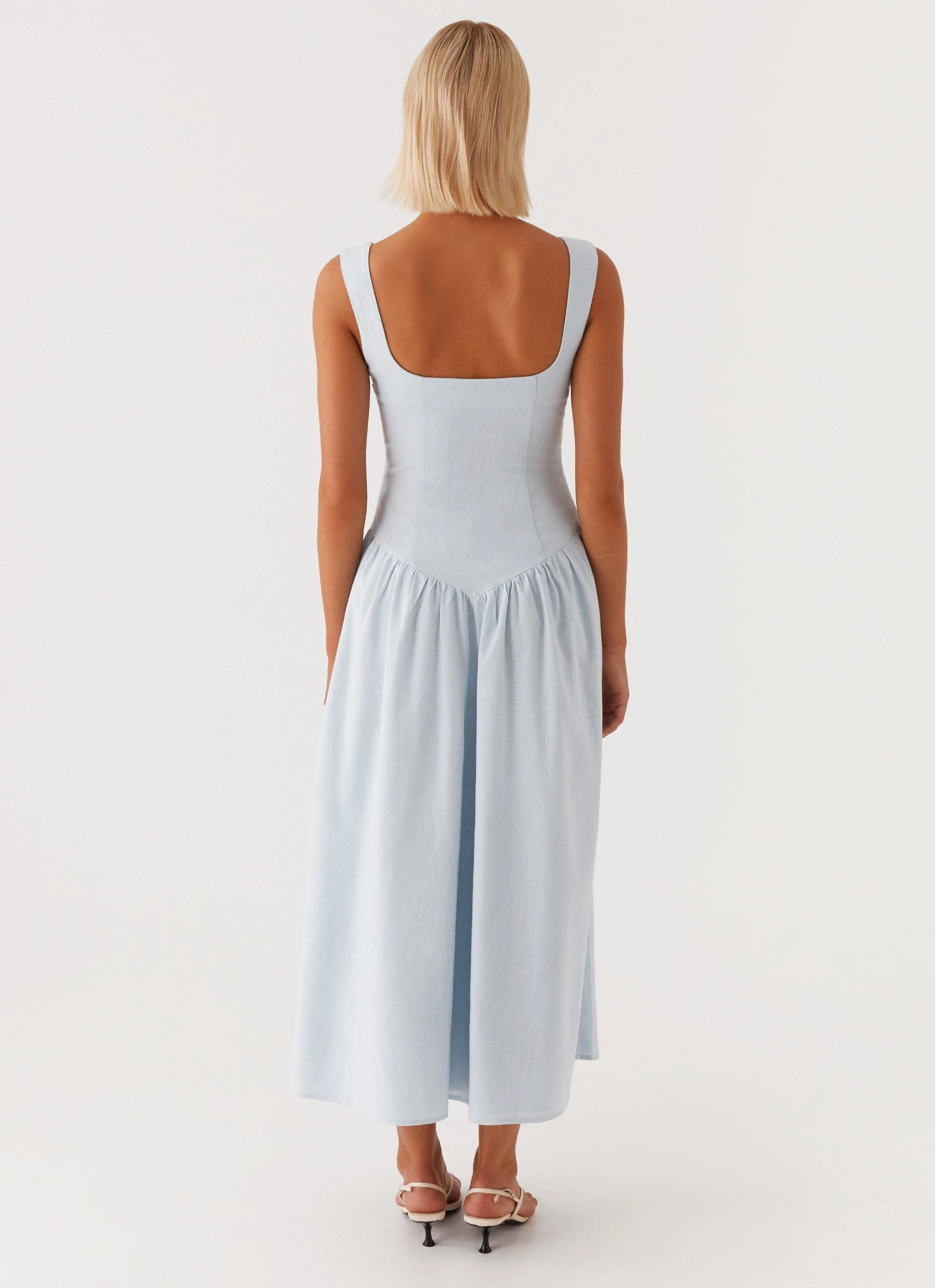 Layerable Piece Suzie Midi Dress - Blue
