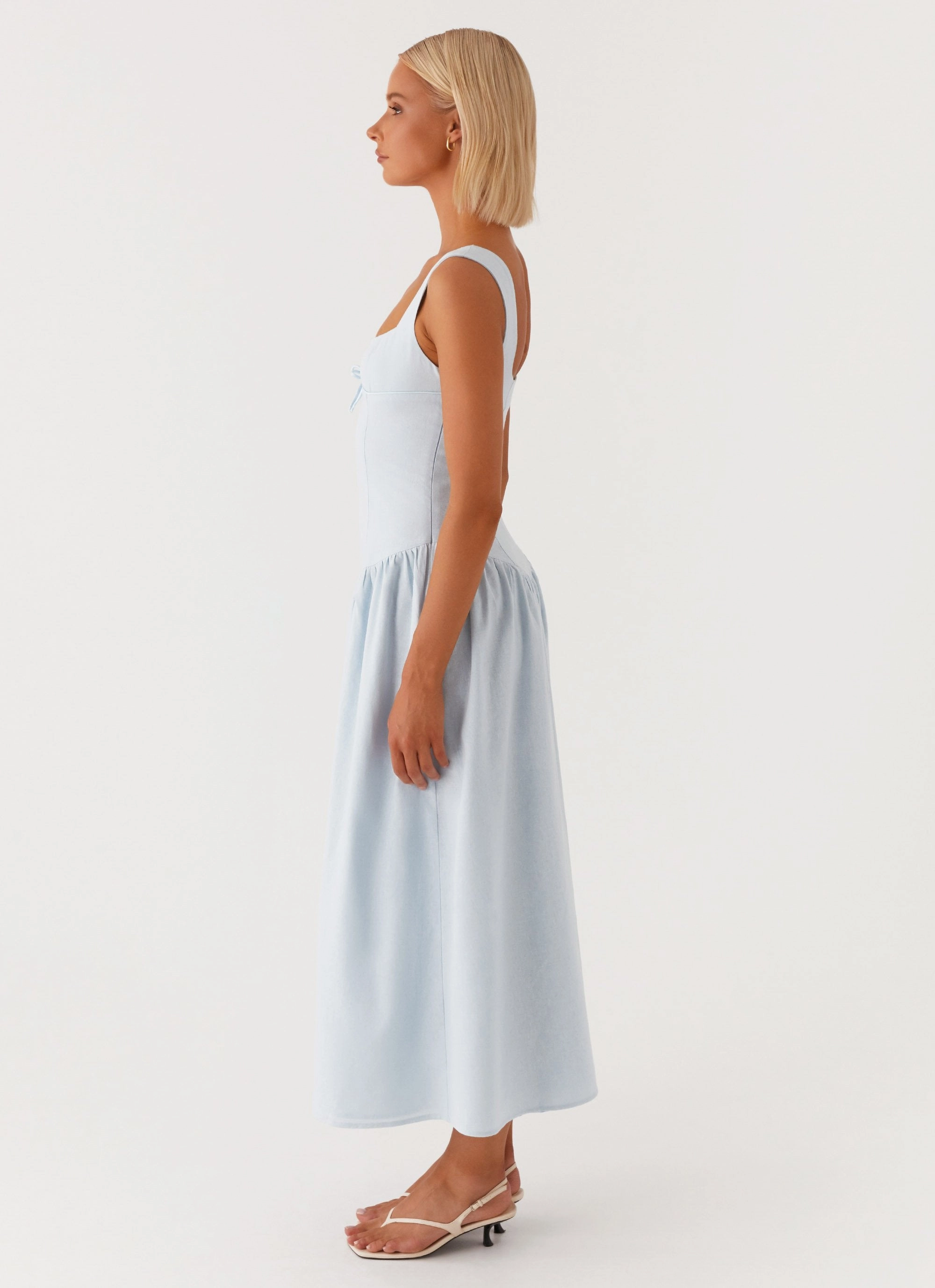 packable Suzie Midi Dress - Blue