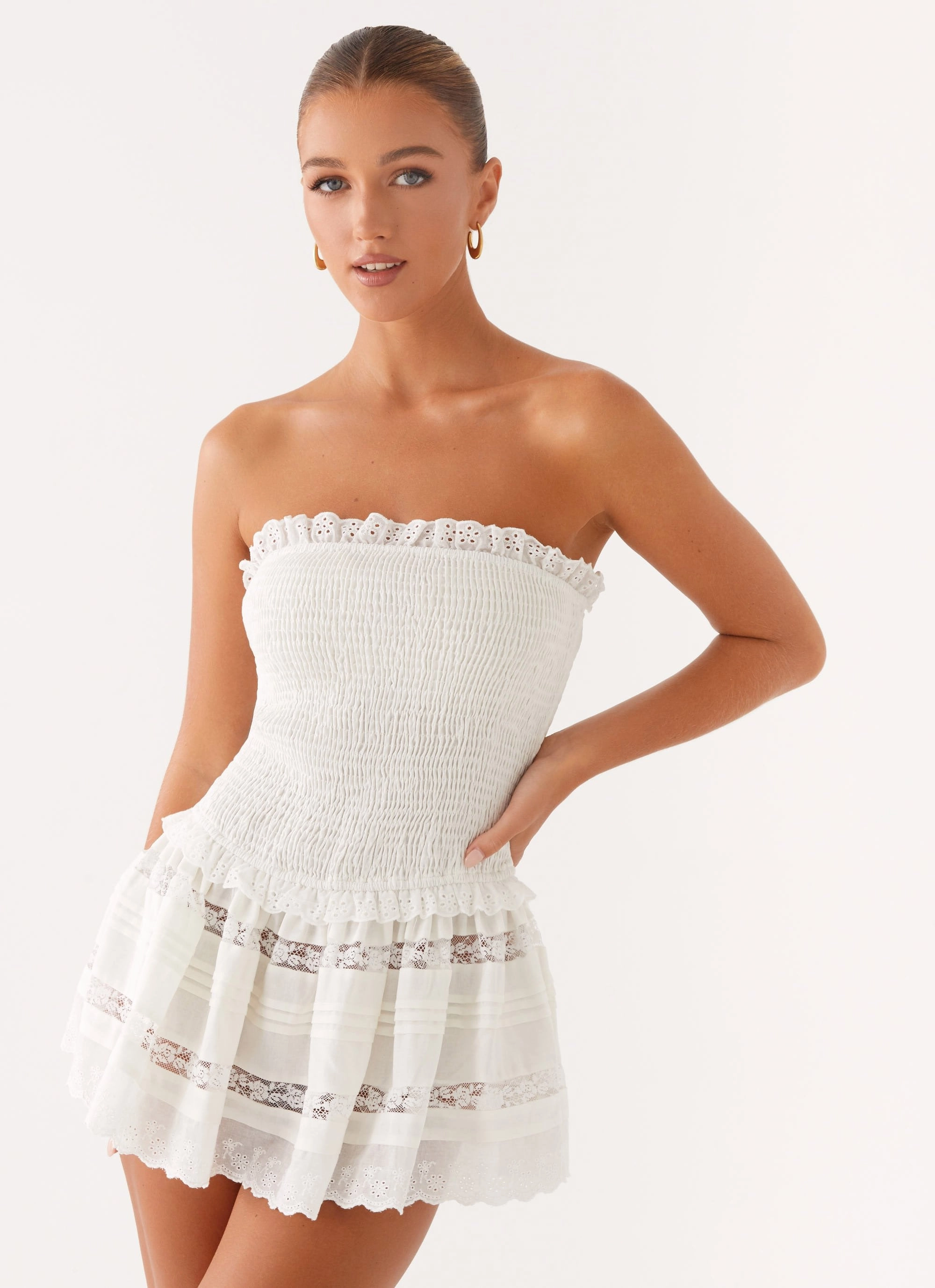 Anytime Wear Kimia Mini Dress - White