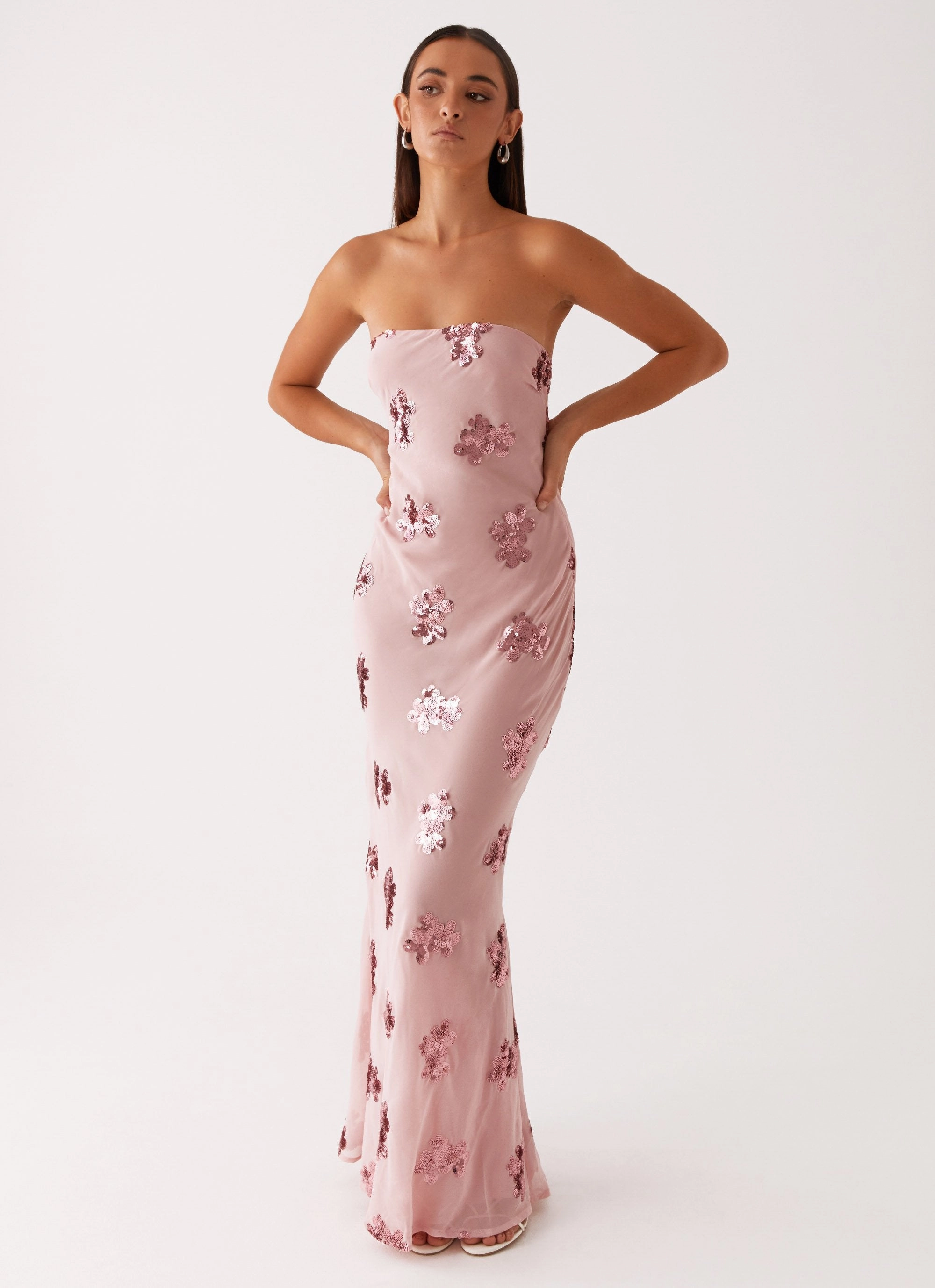 Sweet Escape Sequin Maxi Dress - Baby Pink Graduation-Event Soft Touch
