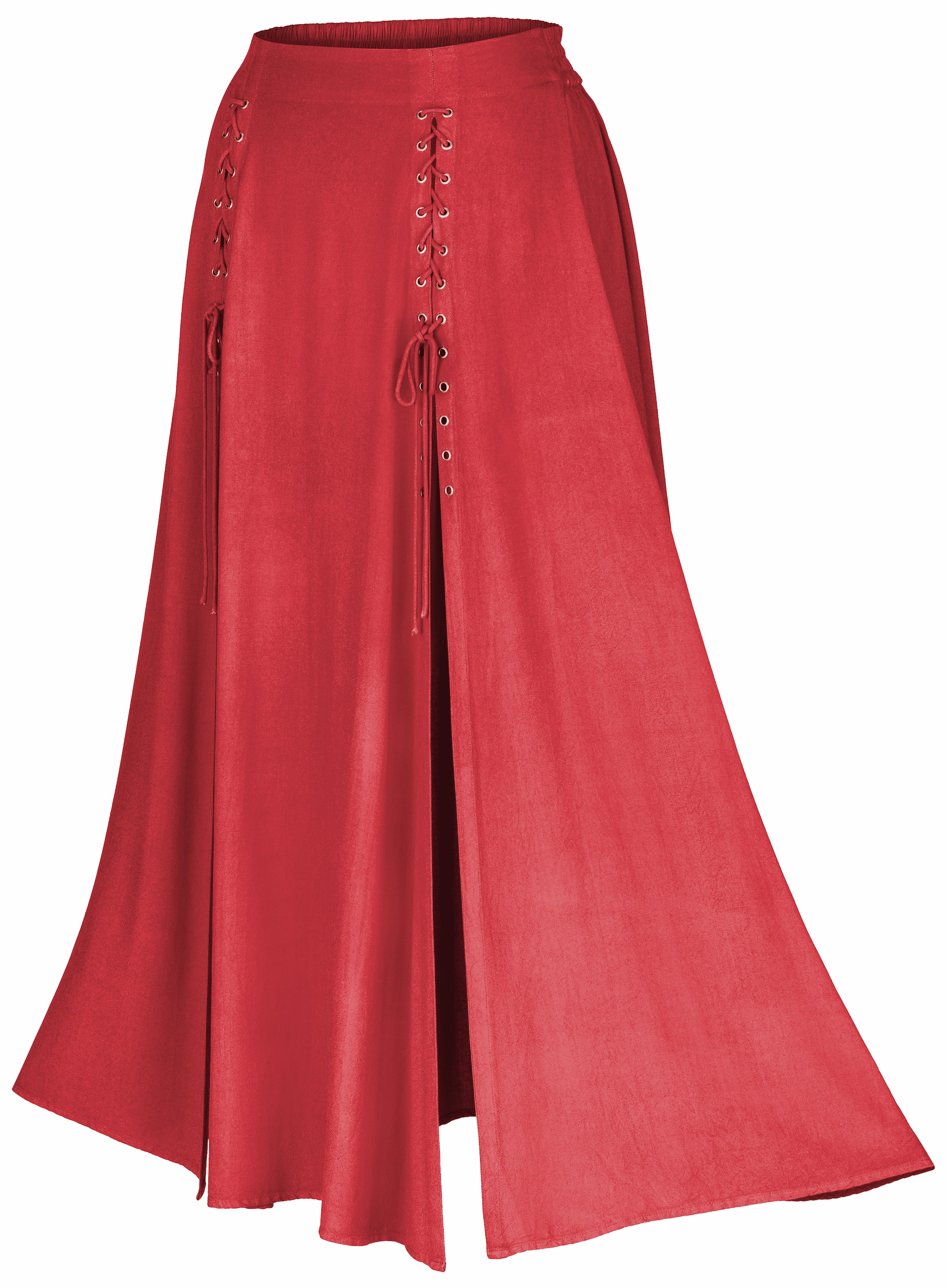 Soft Texture Rowan Maxi Overskirt Limited Edition Poppy Red
