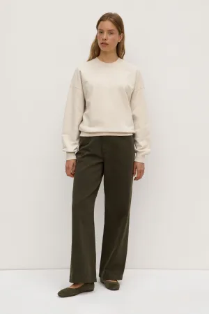 Double Stitched Seams Womens Atelier Logo Fleece