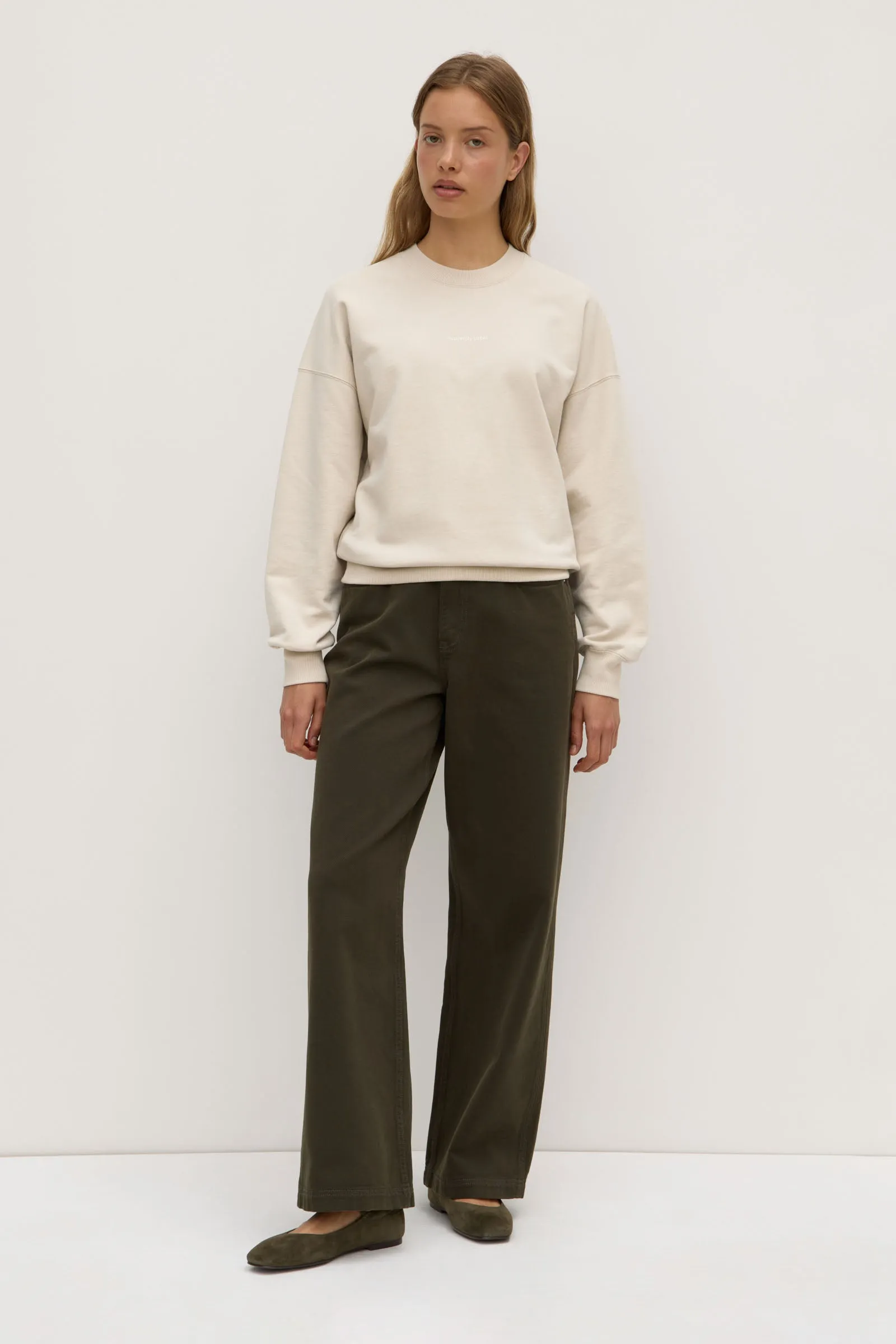 Double Stitched Seams Womens Atelier Logo Fleece