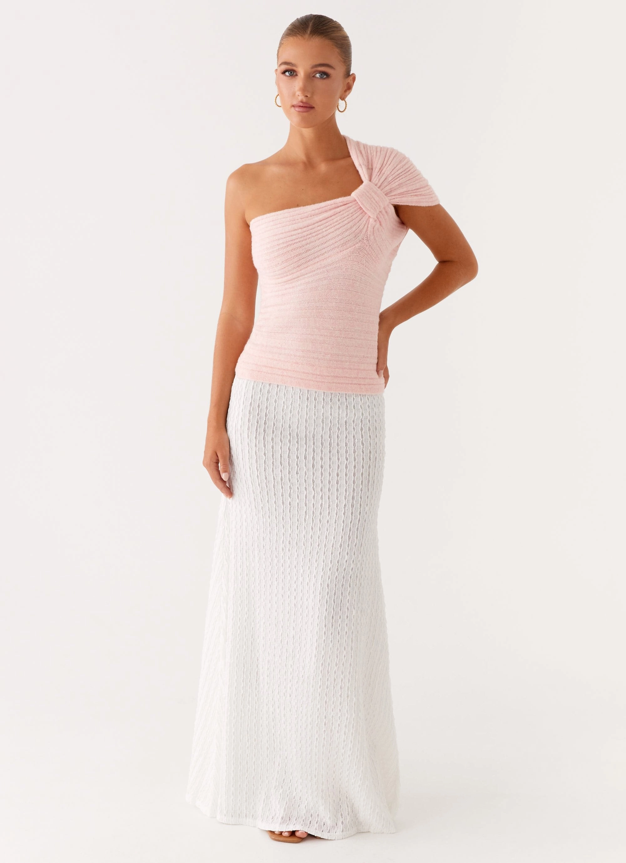 Clovelly Maxi Skirt - White Maximalist look