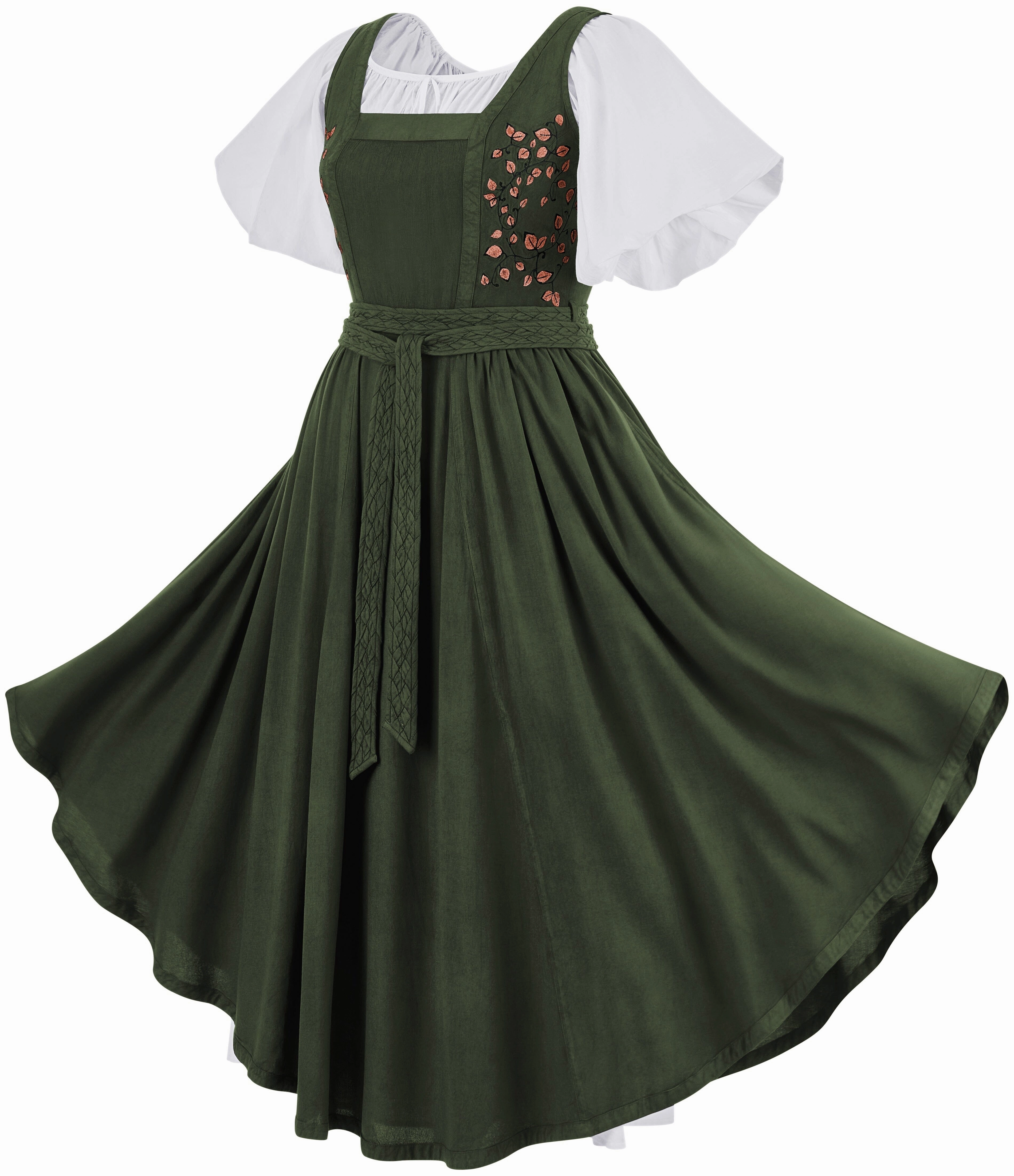 Wool-Blend Light Drape Belle Maxi Set Limited Edition Moss Green