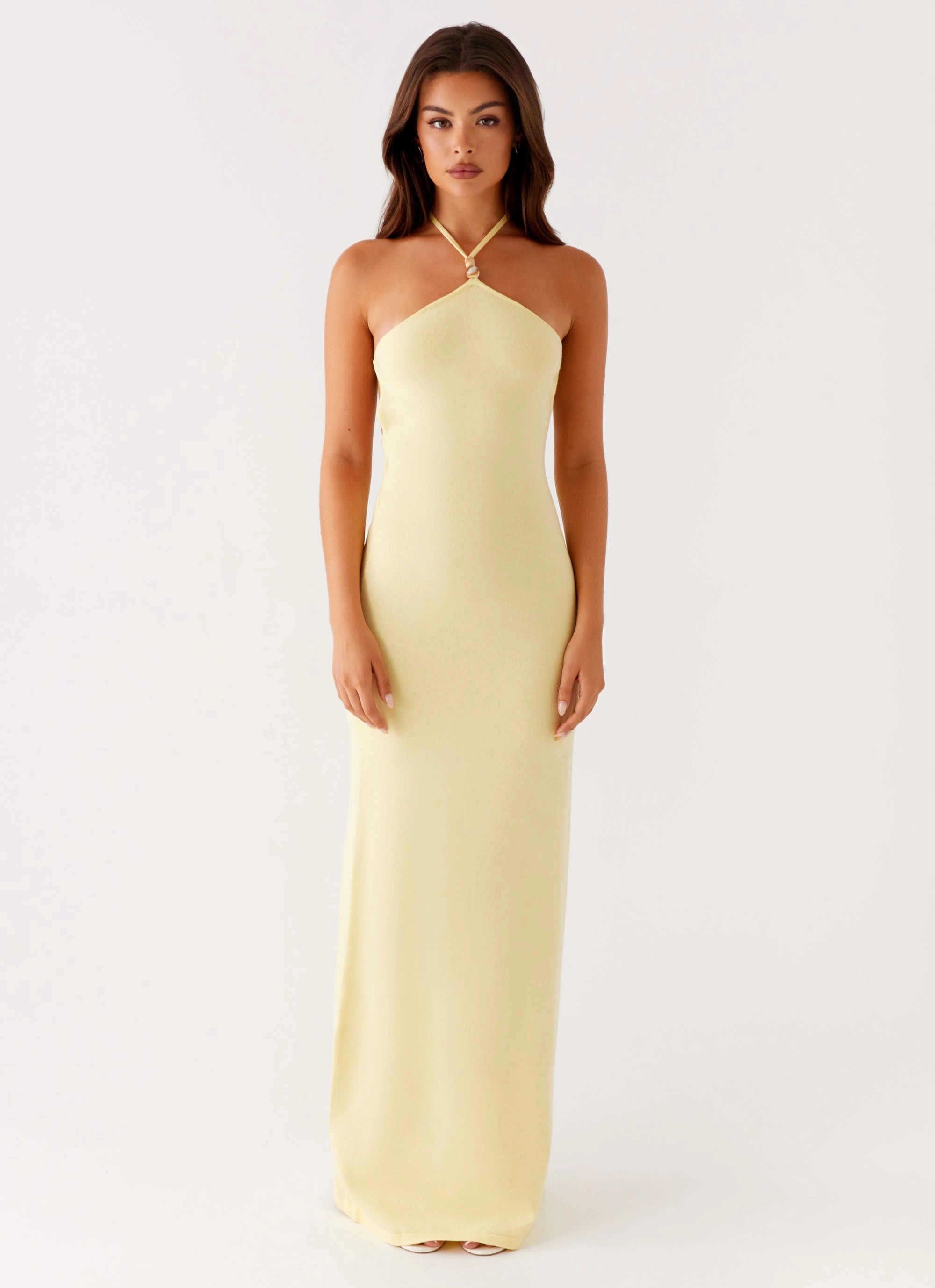 Standout Feature Daywear Comfort Elisha Knit Maxi Dress - Yellow