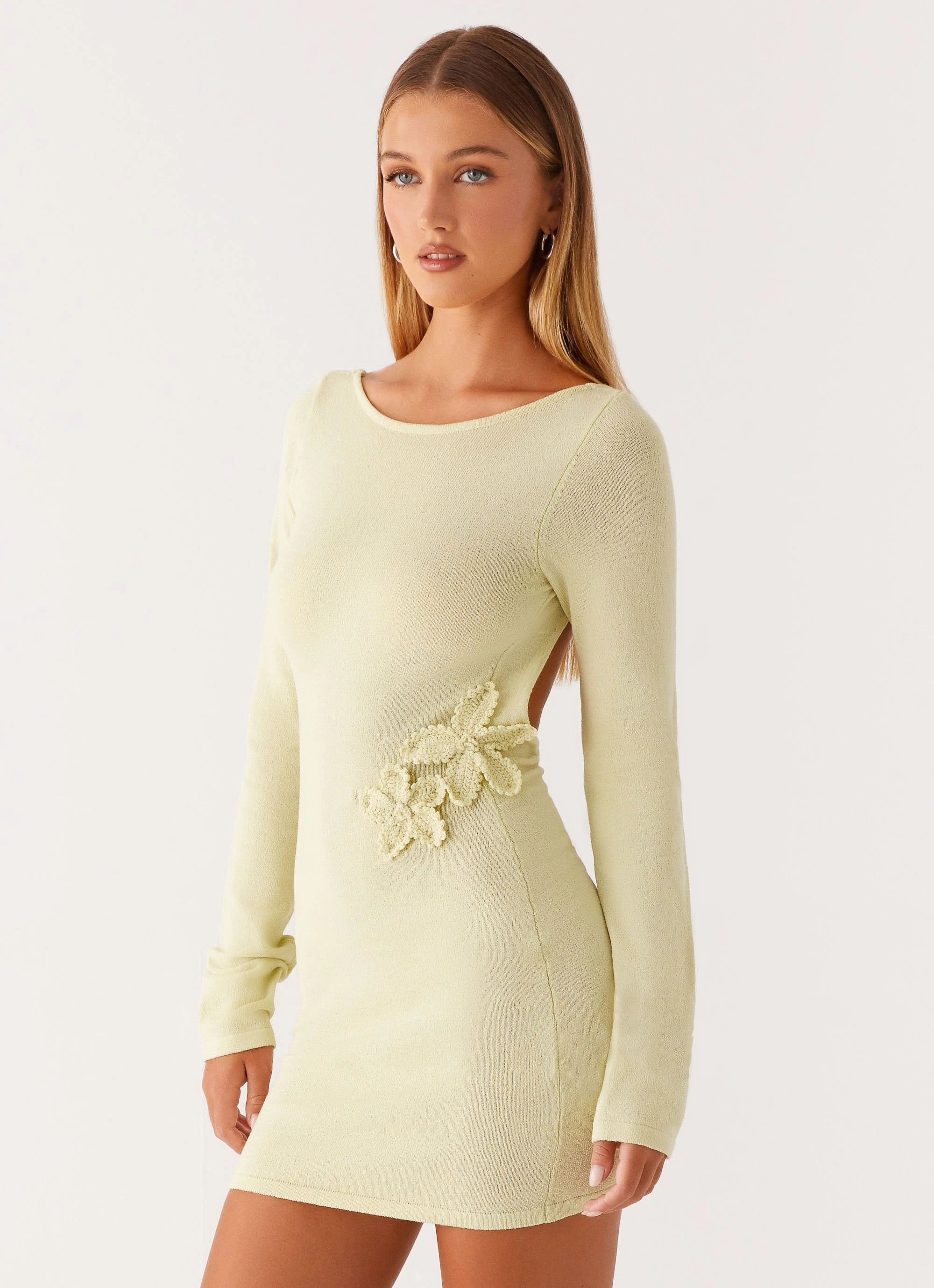 Versatile-Style Vibe Style Miriam Knit Mini Dress - Green