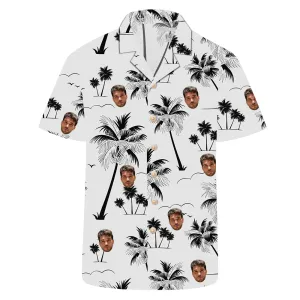 Coconut Tree Seagull Seaside Custom Hawaiian Shirt