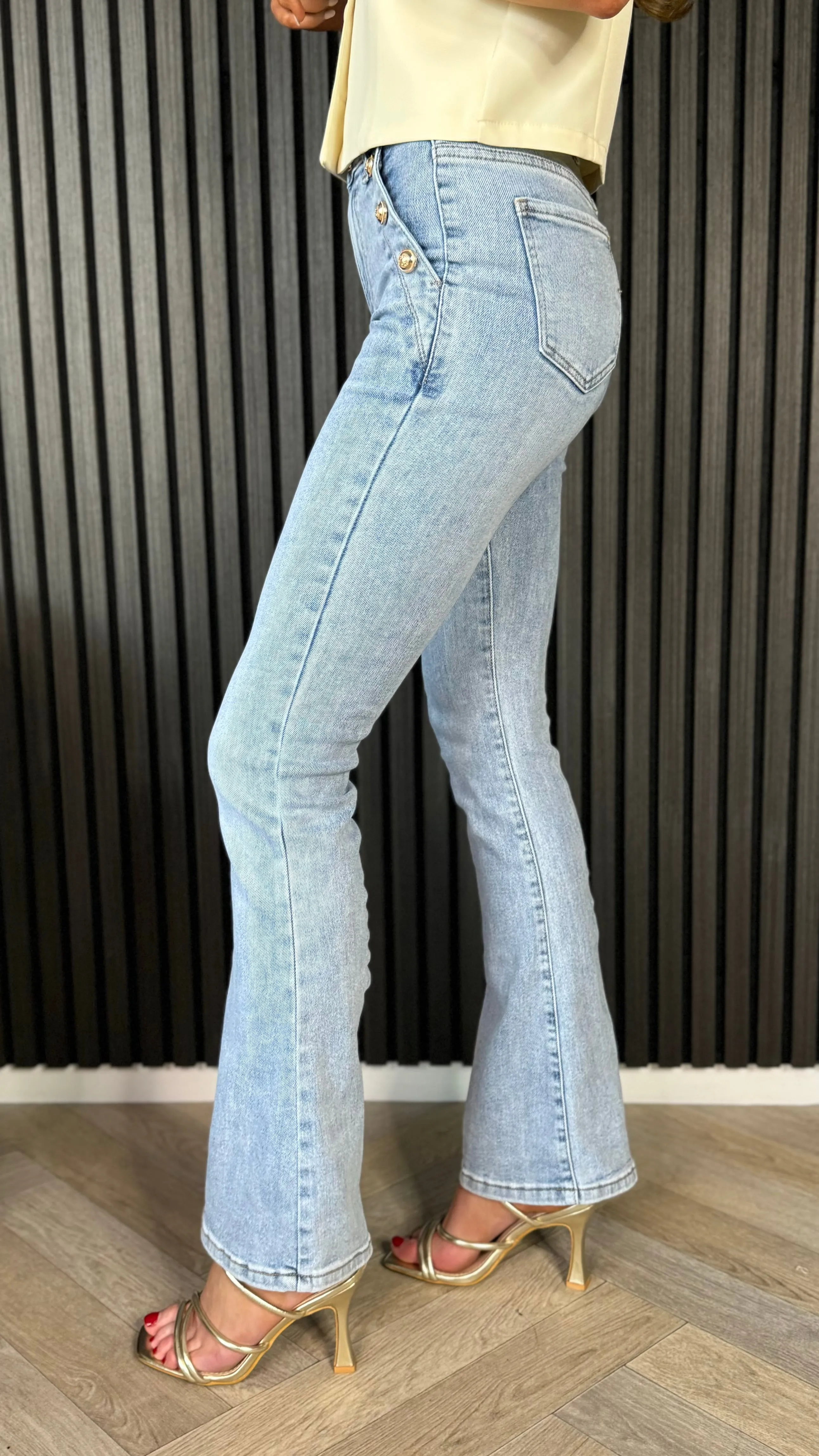 Coen Blue Flared Jeans