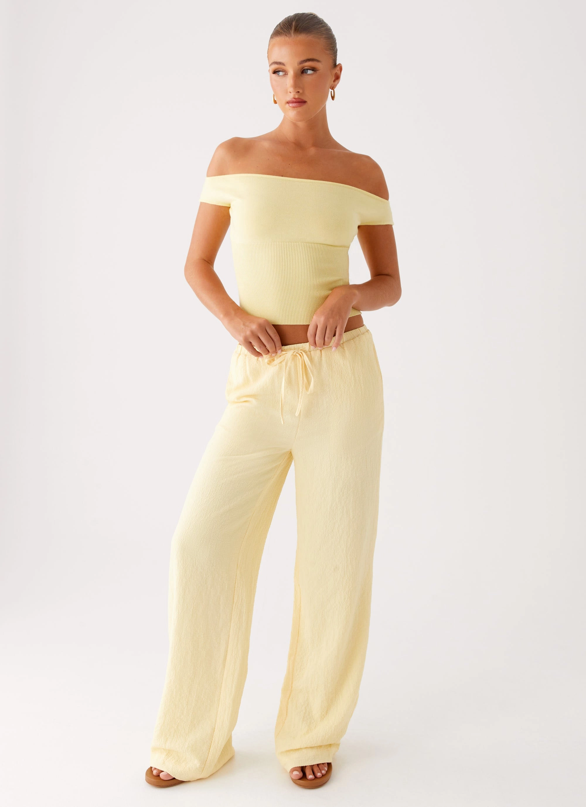 Formal Wear Coleman Knit Top - Yellow
