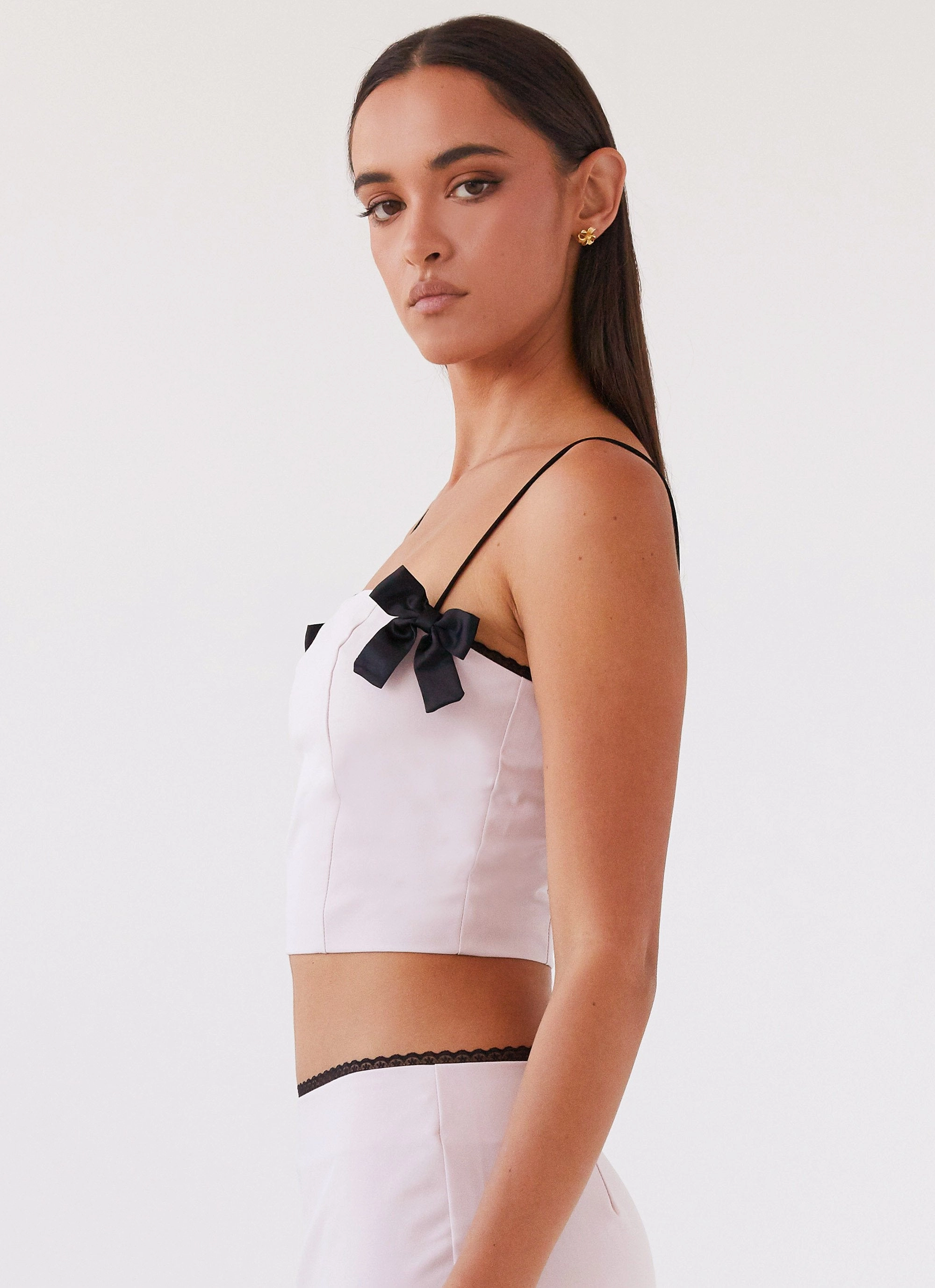 Rushing Back Crop Top - Mauve Layered Cuff System Heat Reflective Tech