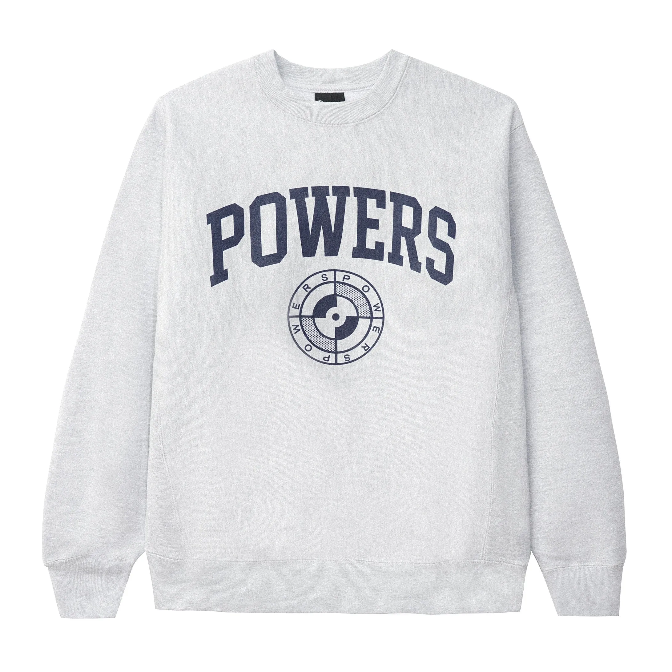 COLLEGE ARCH CREWNECK - Heather Grey