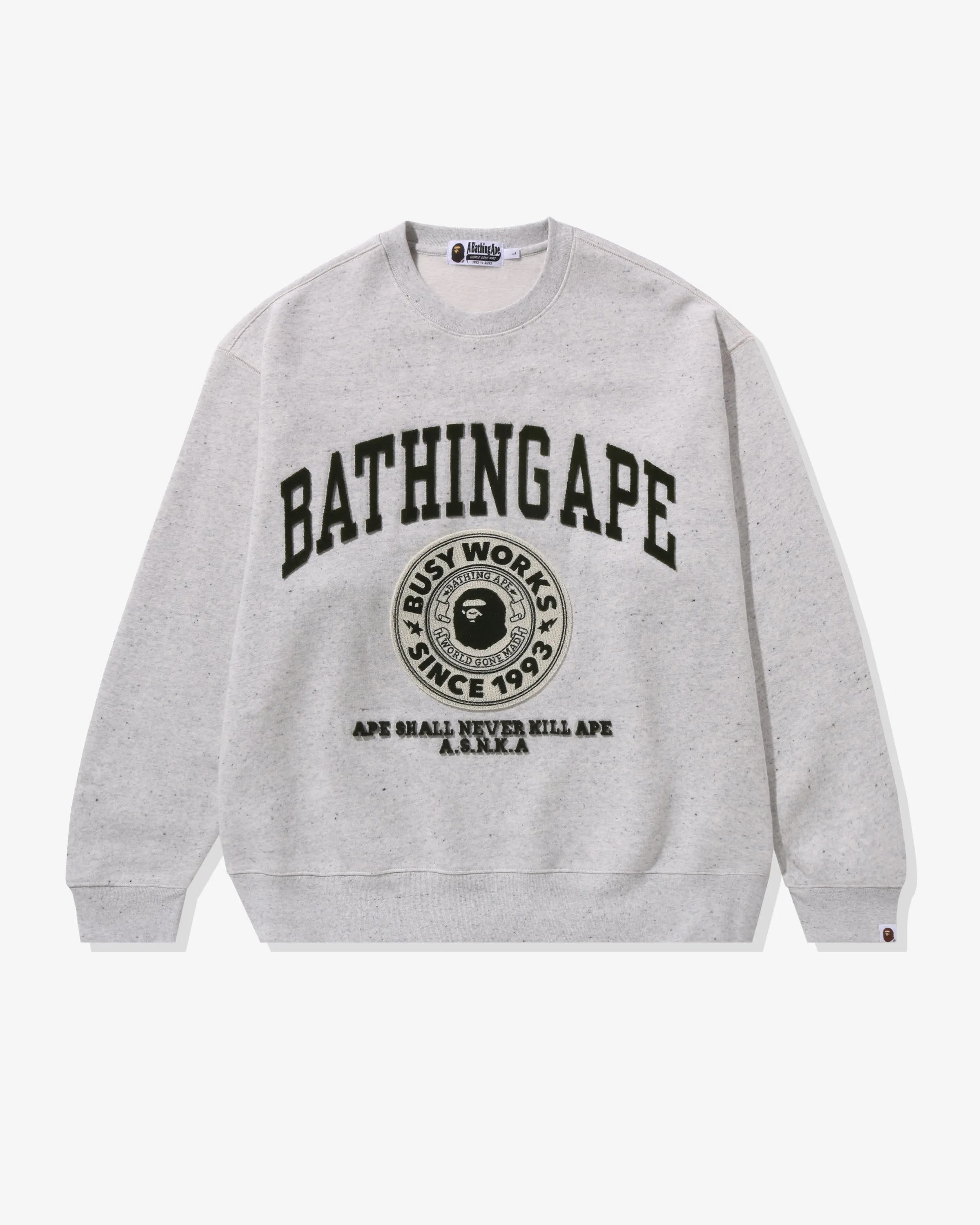 COLLEGE GRAPHIC CREWNECK - GRAY
