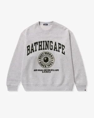 COLLEGE GRAPHIC CREWNECK - GRAY