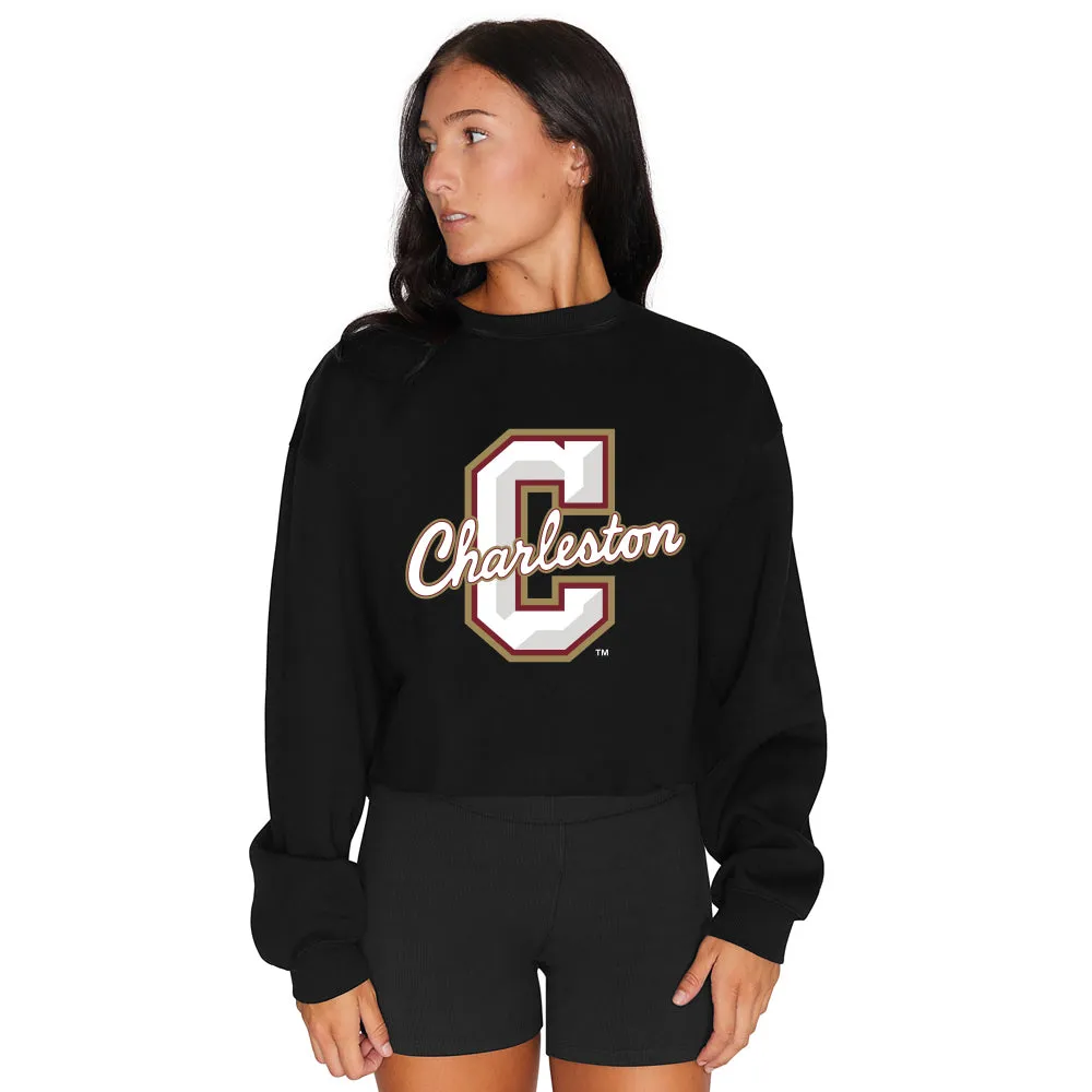College of Charleston Black Crewneck